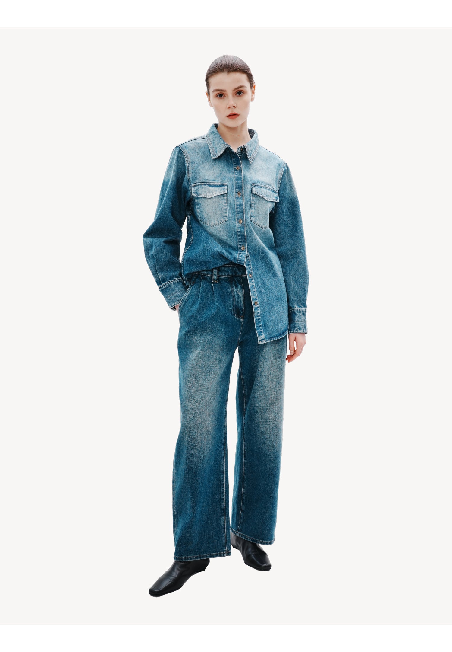 Classic Denim Utility Shirt