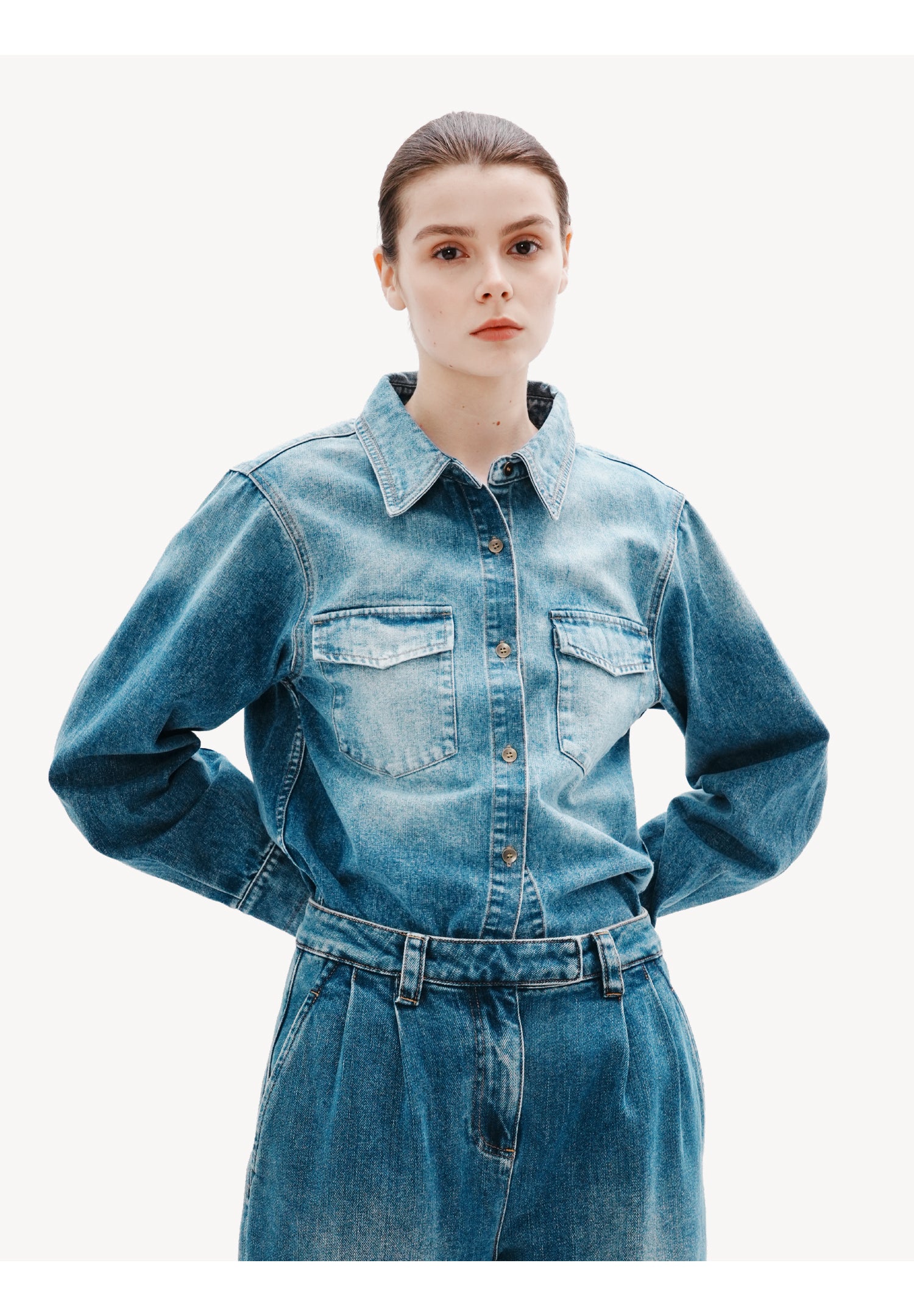 Classic Denim Utility Shirt