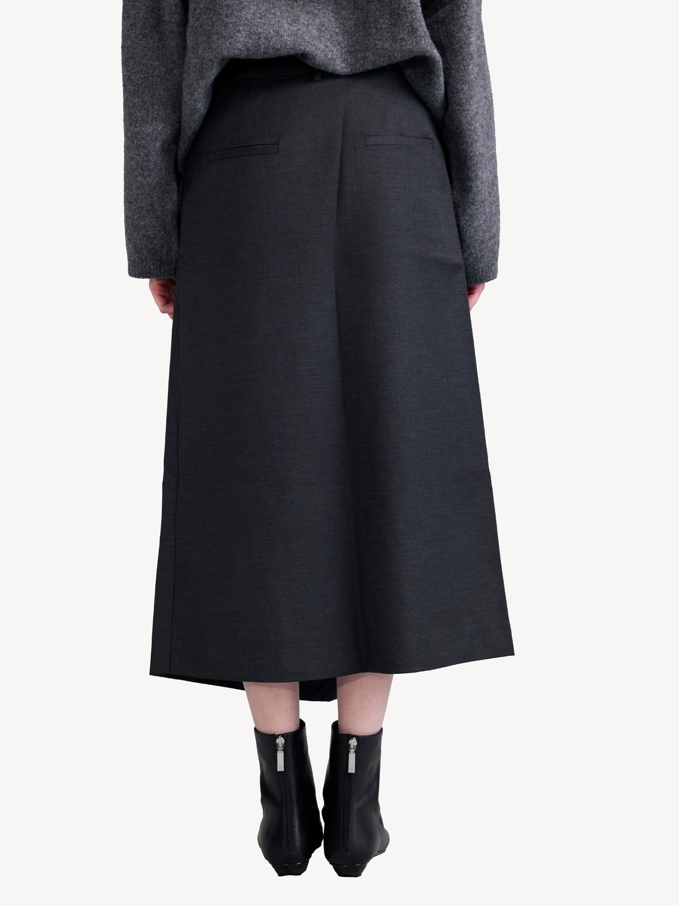 Asymmetric Wrap Skirt