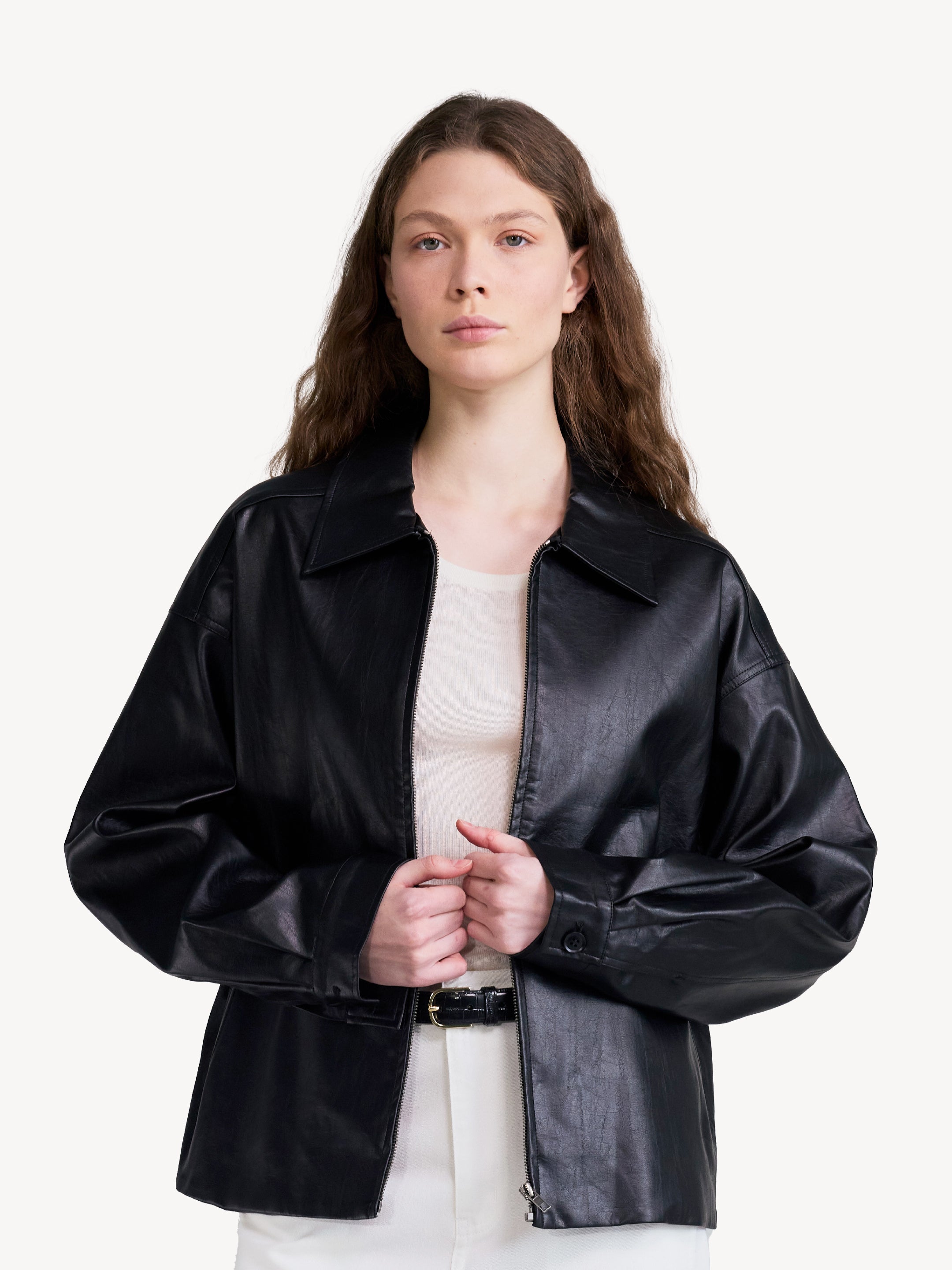 Relaxed Leather Jacket