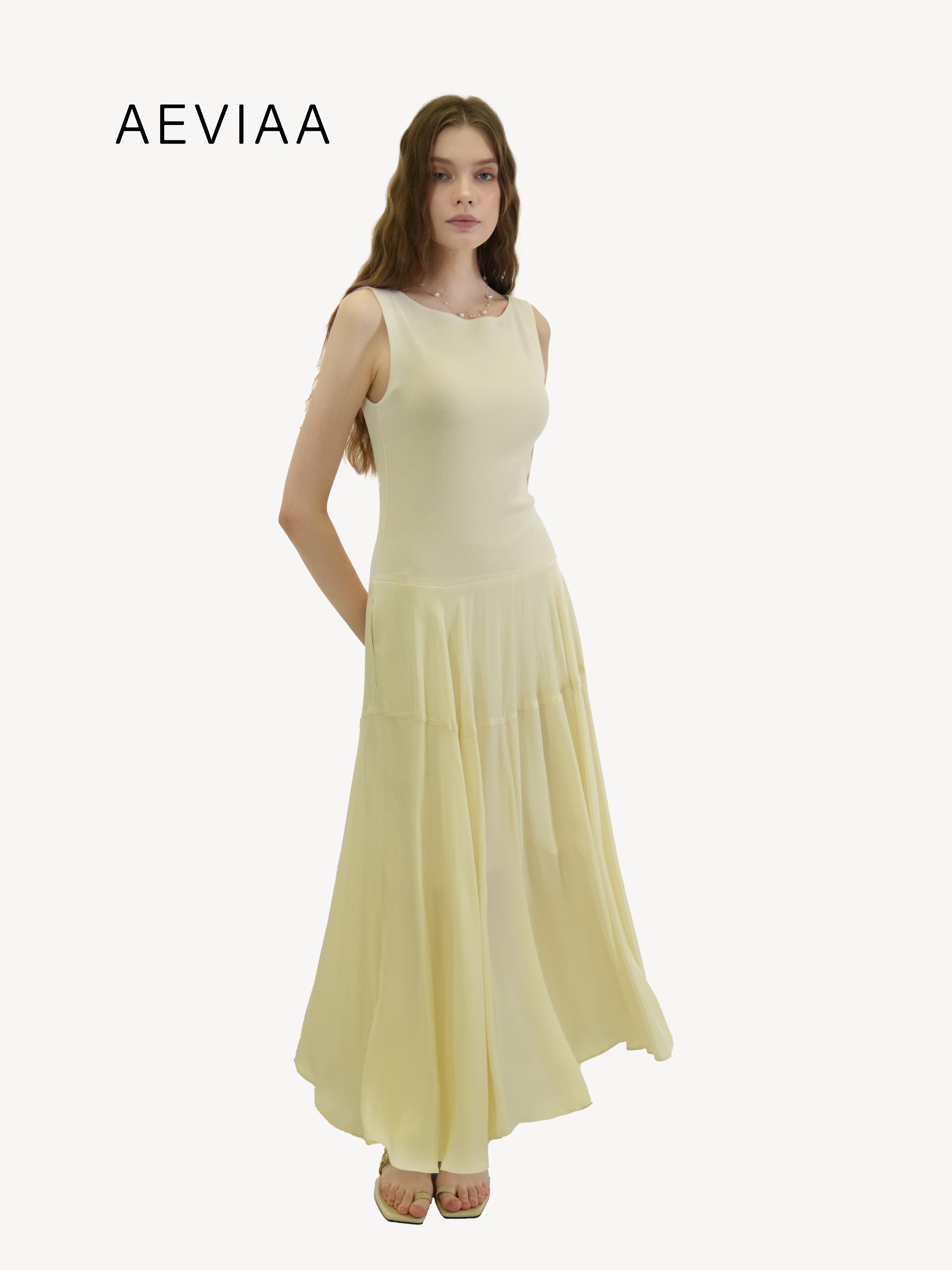 Cotton Sleeveless Maxi Dress