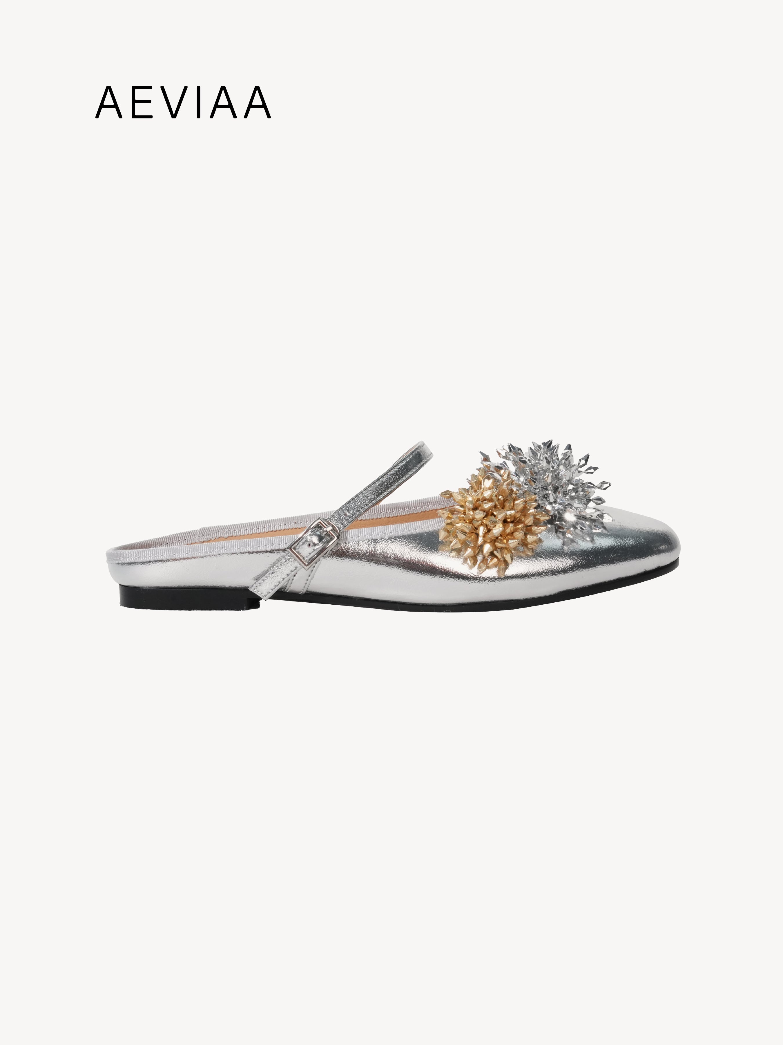 The Beaded Mary Jane Flats