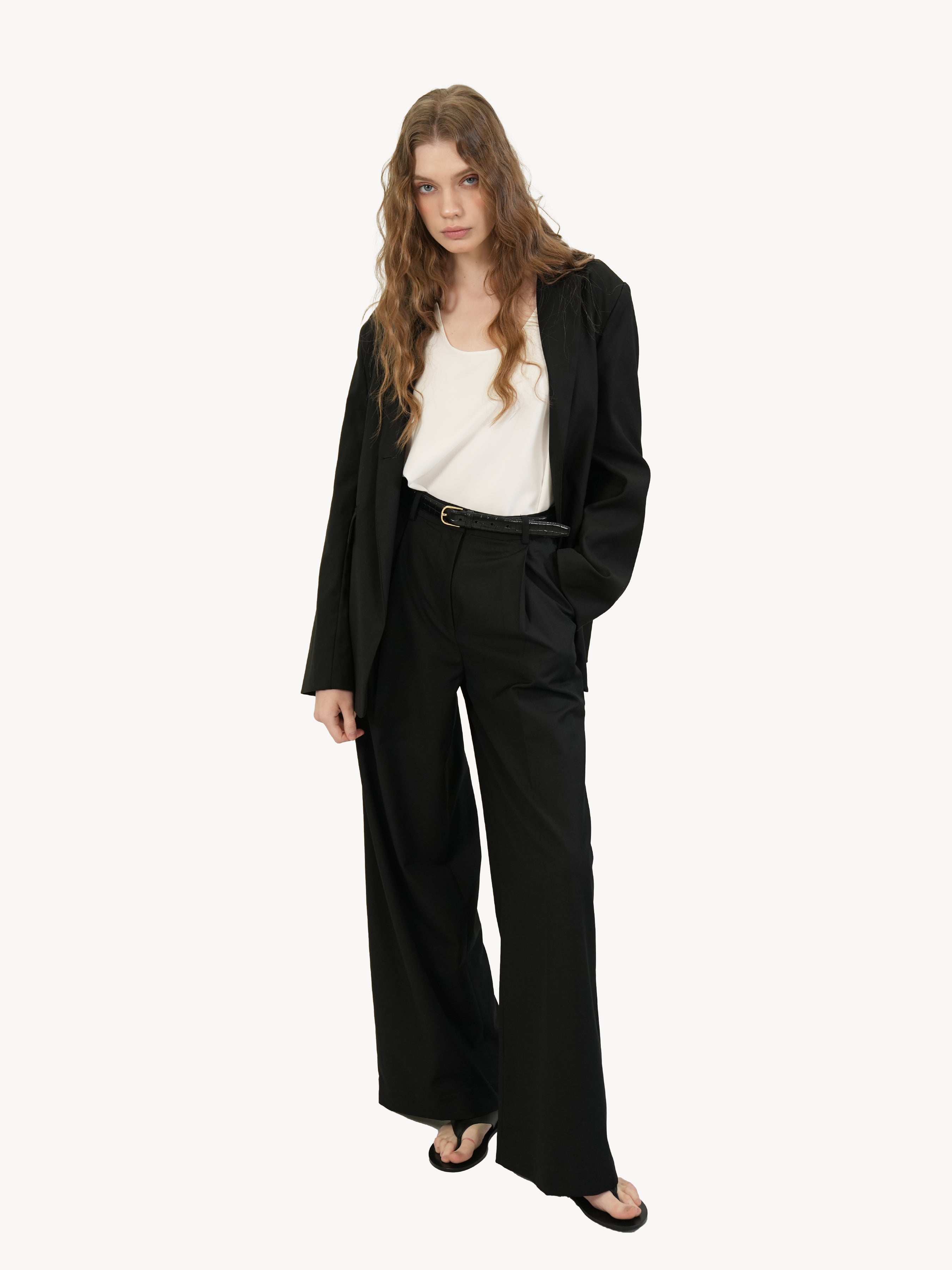 The Wool Wide-Leg Trousers