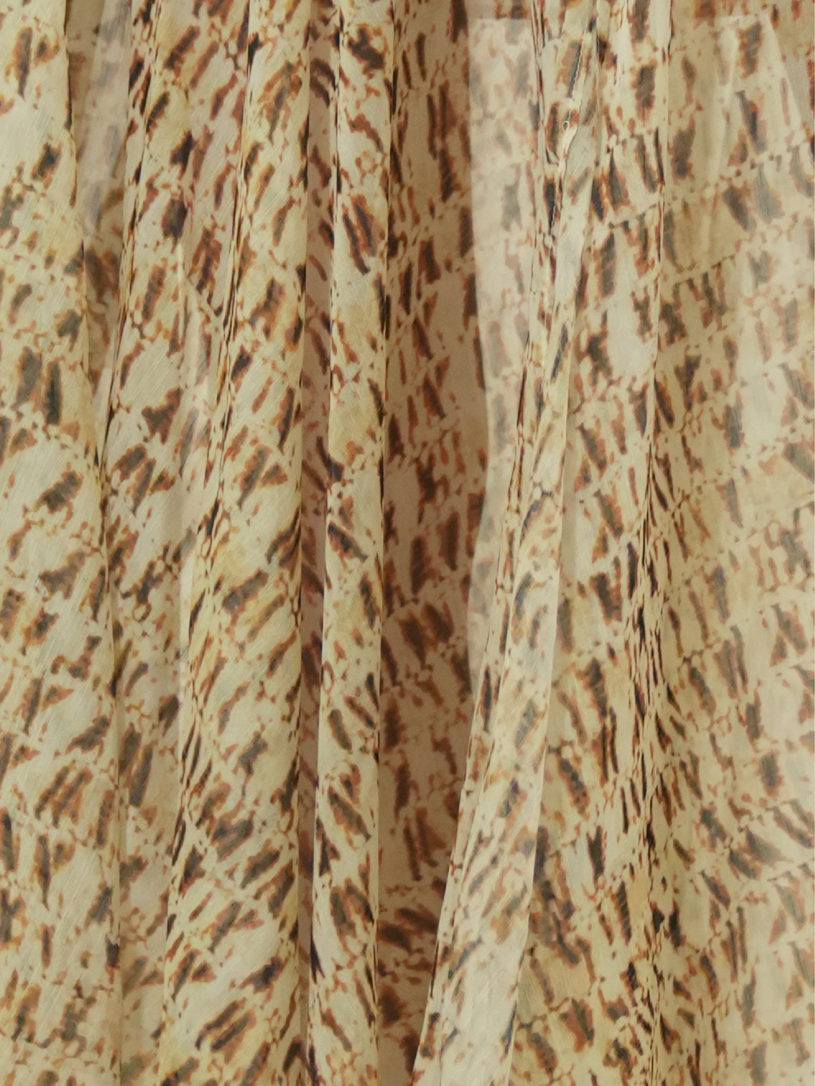 Abstract Print Asymmetrical Skirt