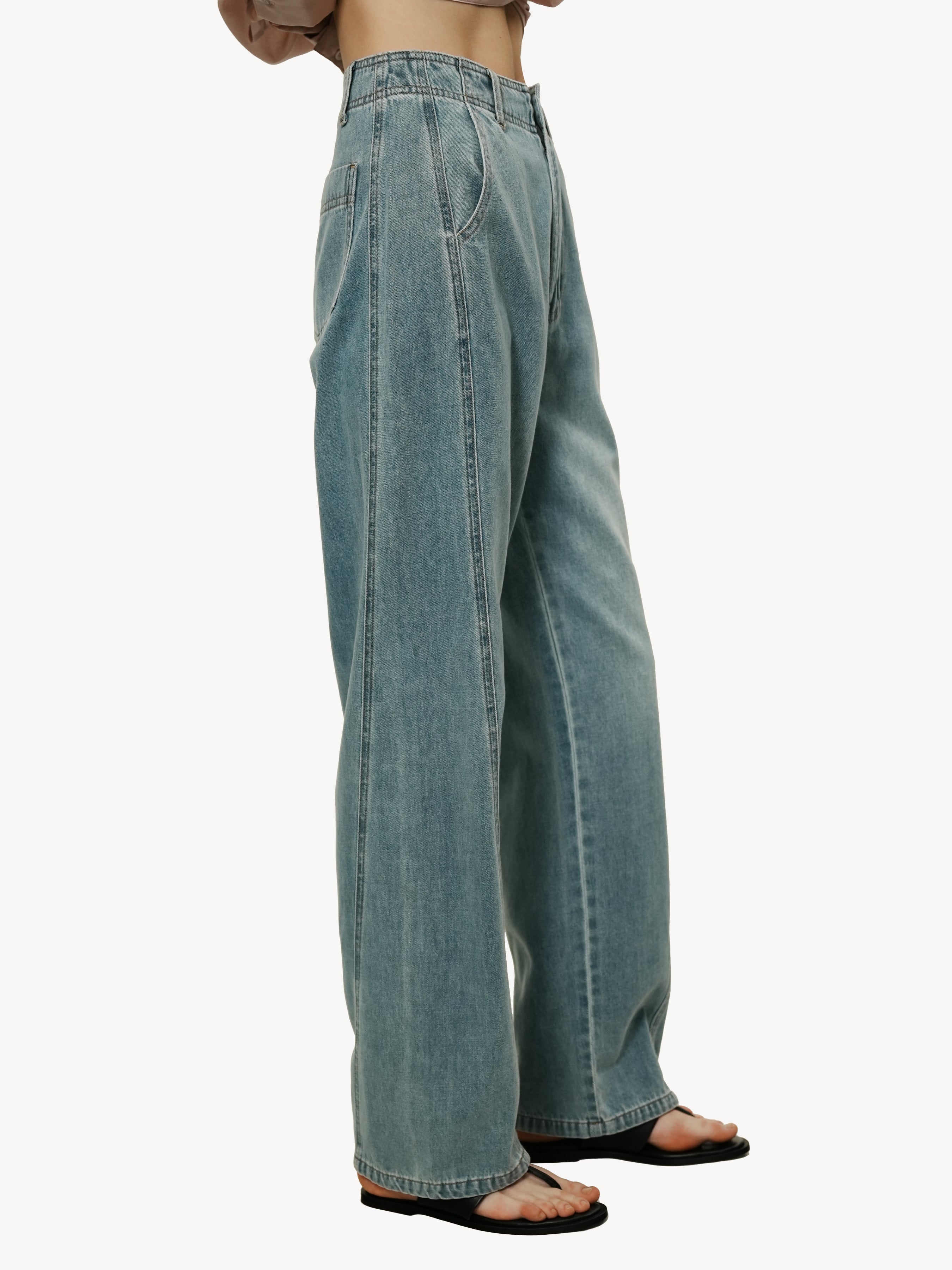 Relaxed Denim Trousers