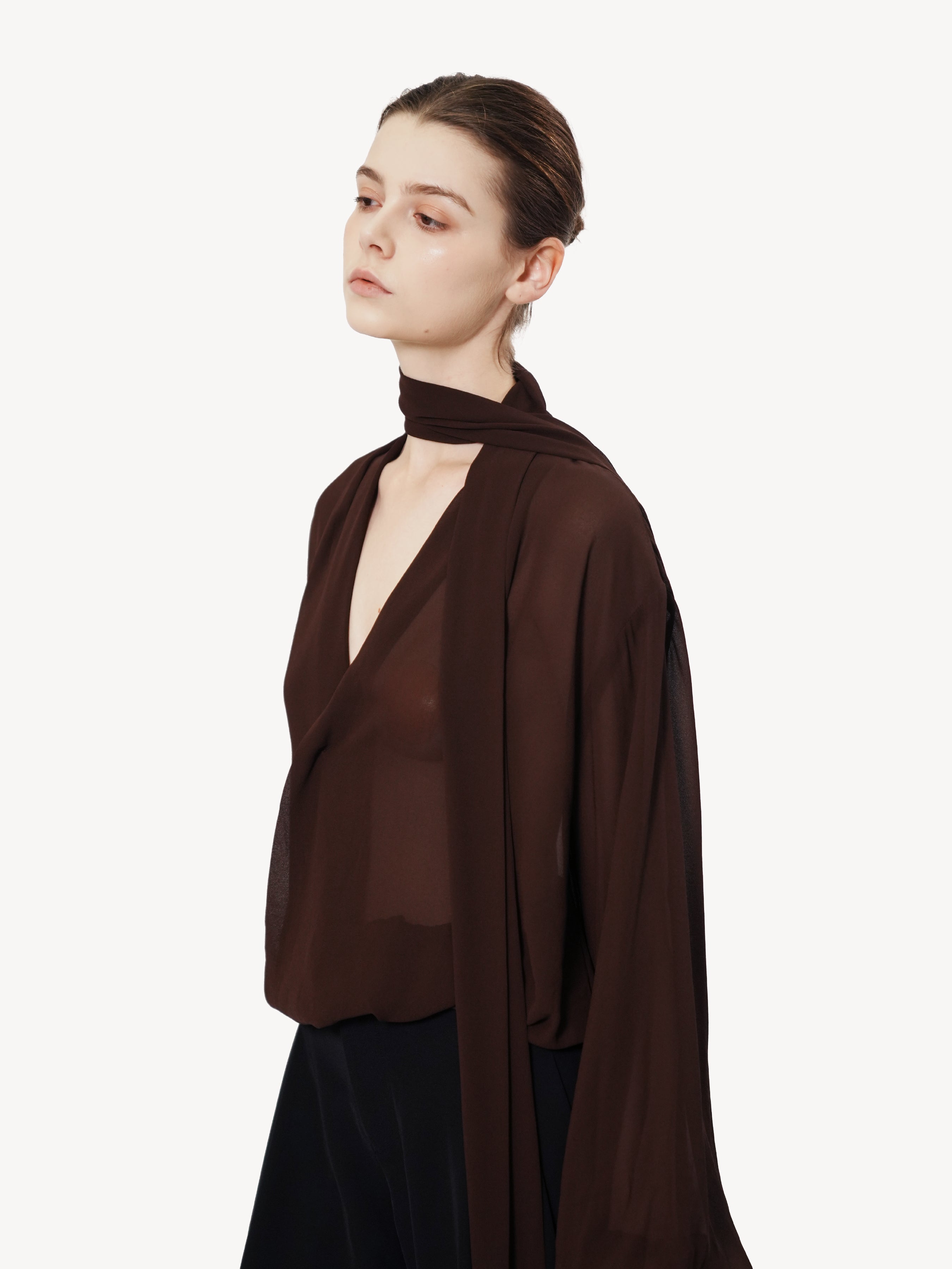 Dramatic Wrap Blouse