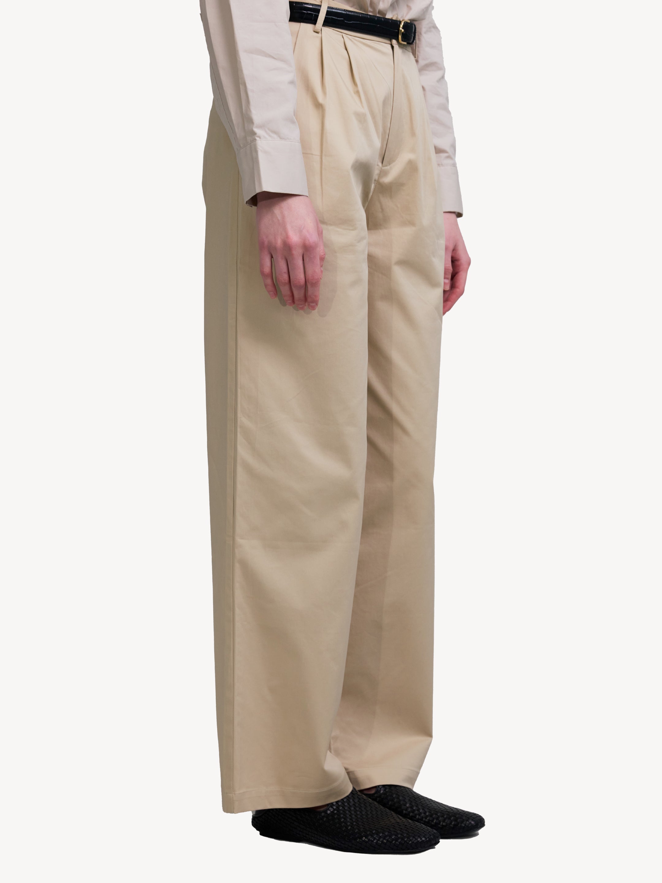 Pleated Wide Trousers