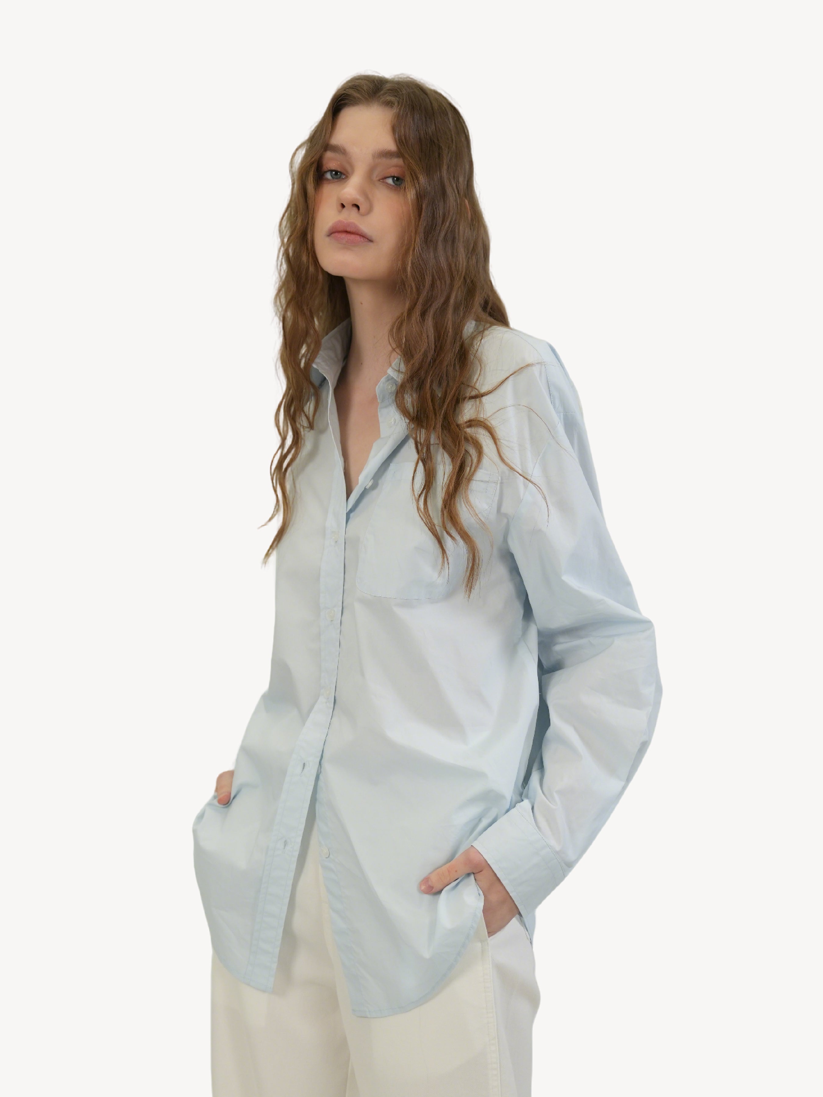 The Blue Oversized Shirt