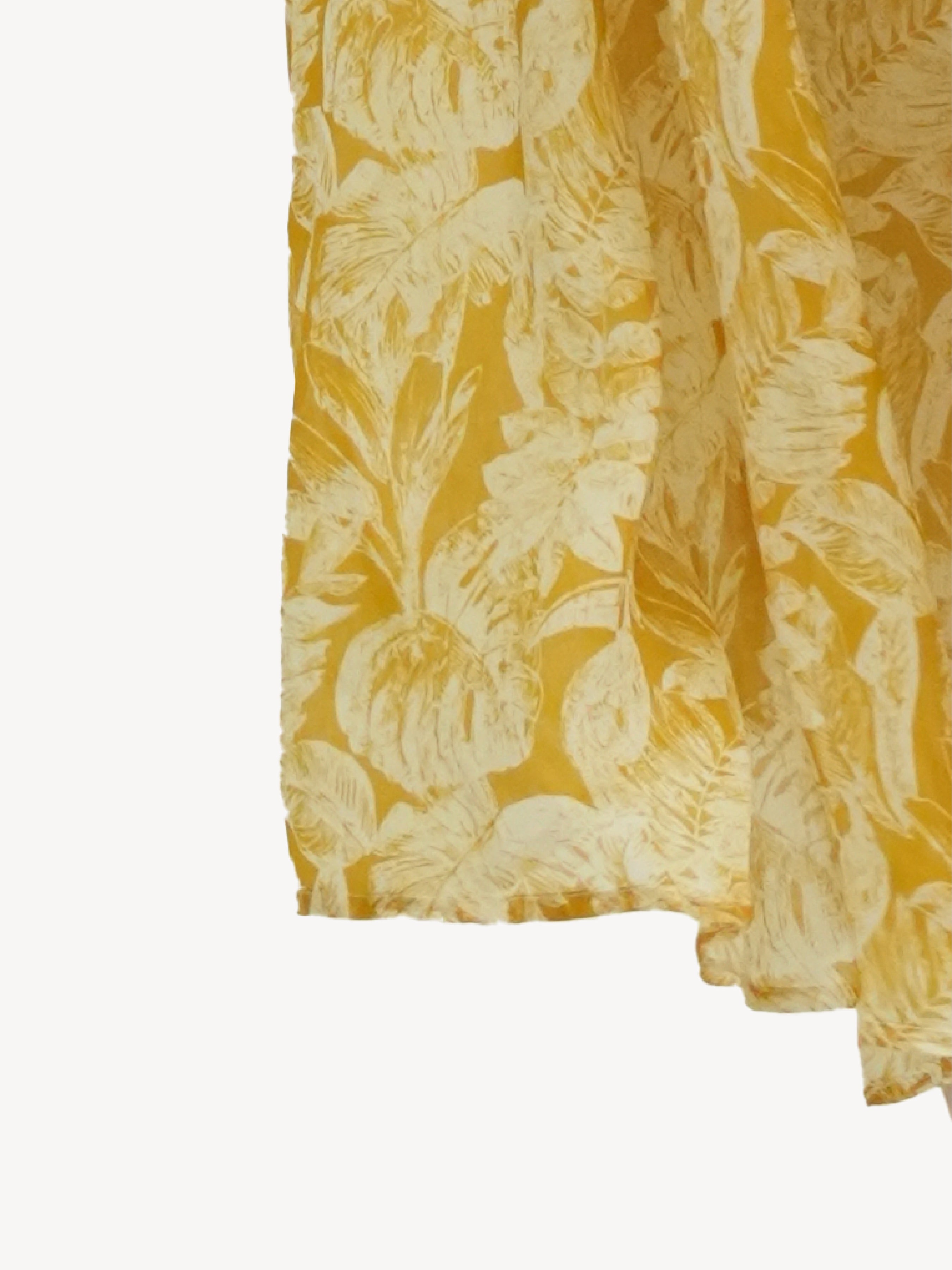 Ramie Floral Midi Dress