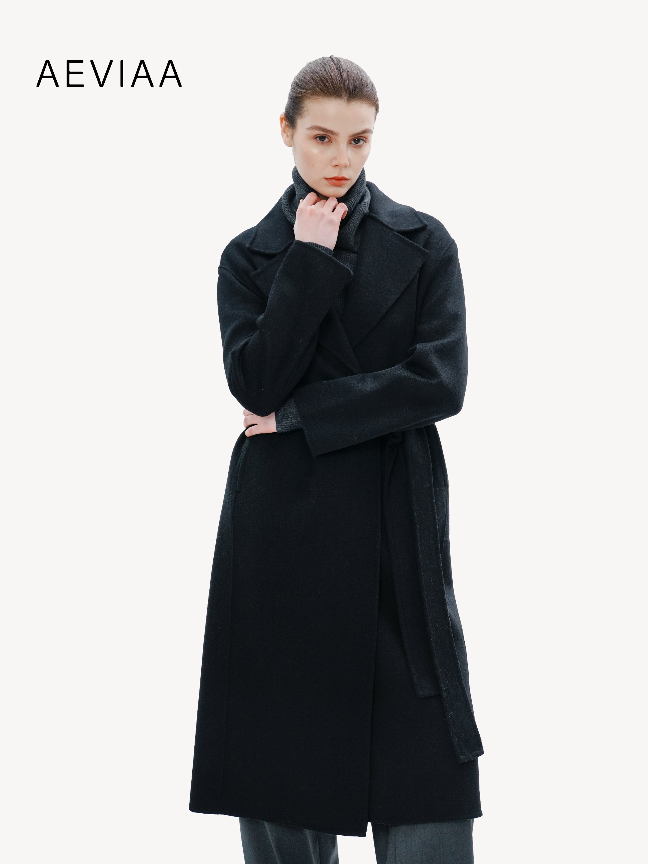 Classic Wool Belted Coat