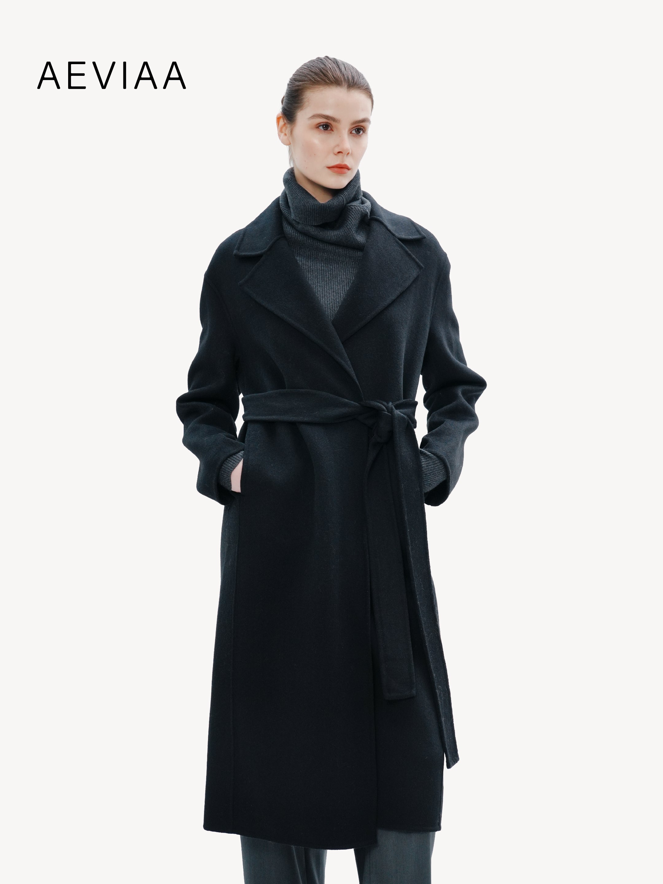 Classic Wool Belted Coat