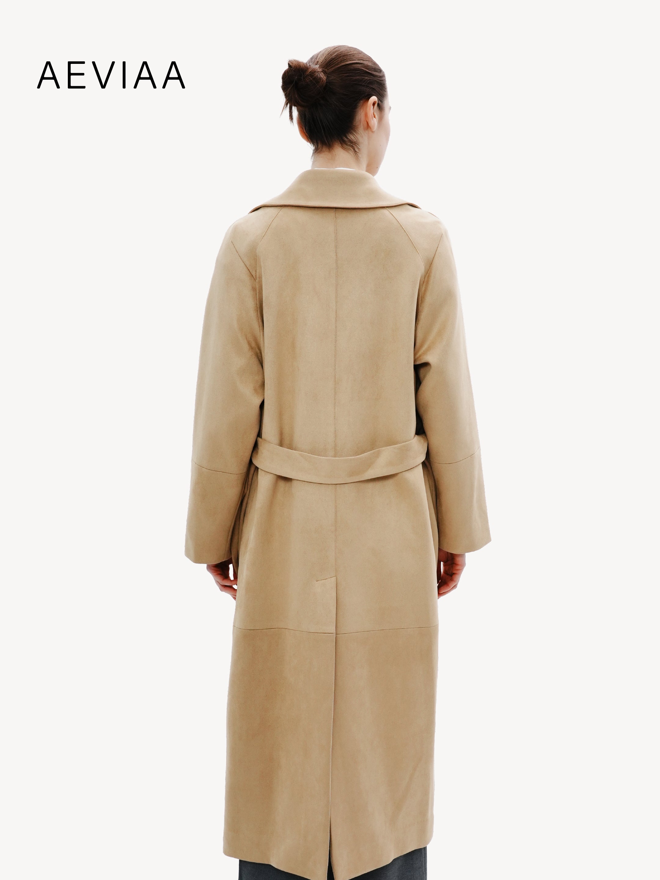 Sophisticated Leather Long Coat