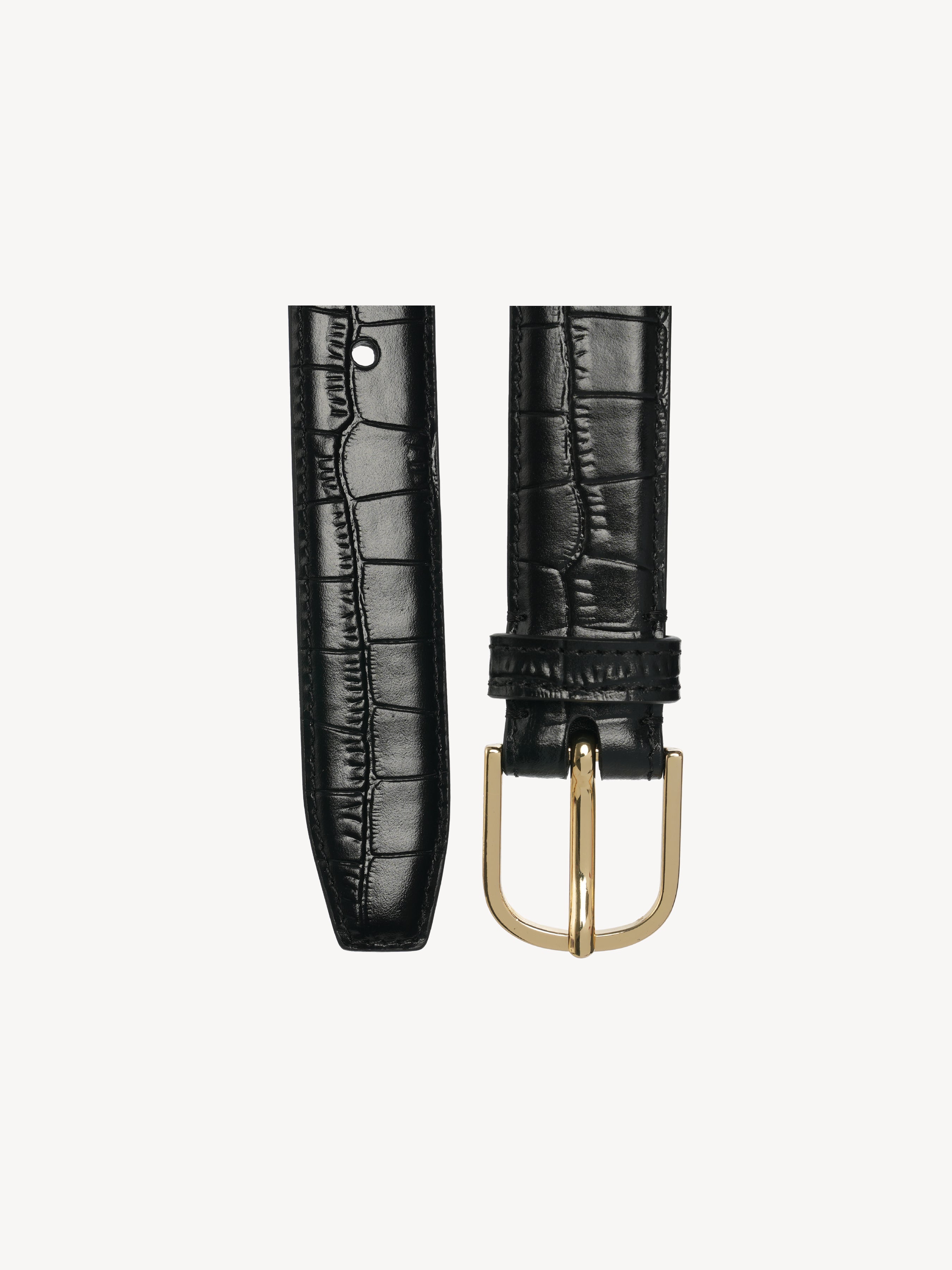 The Croc-Effect Gold Belt