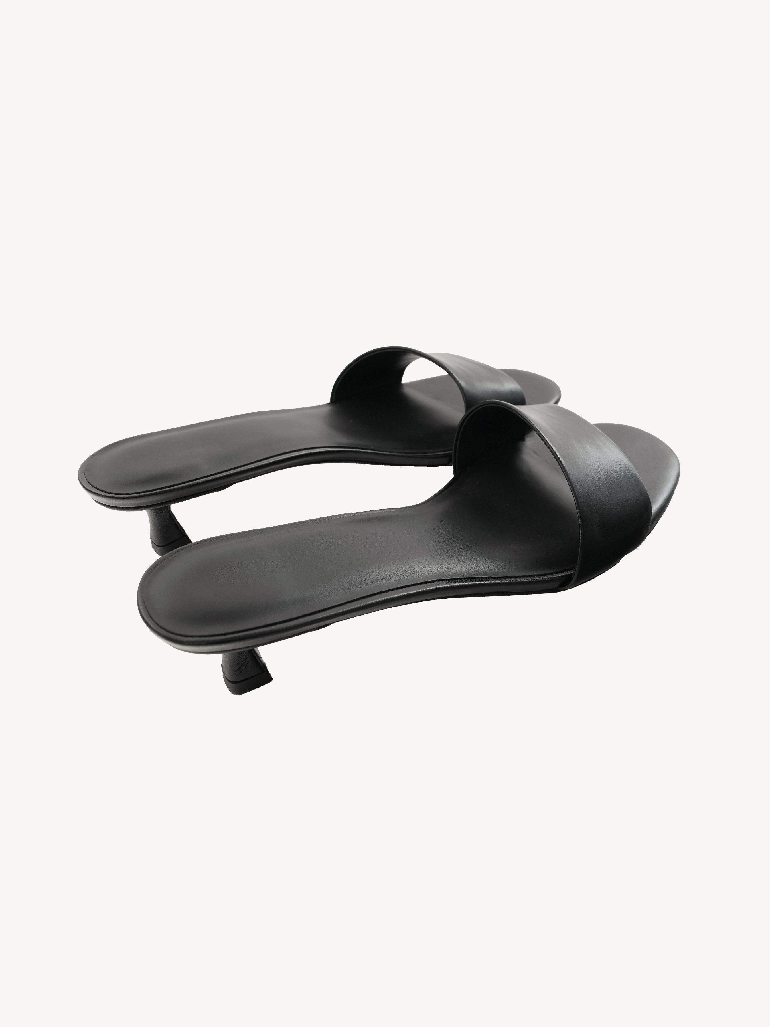 The Silk Kitten Heel Slides