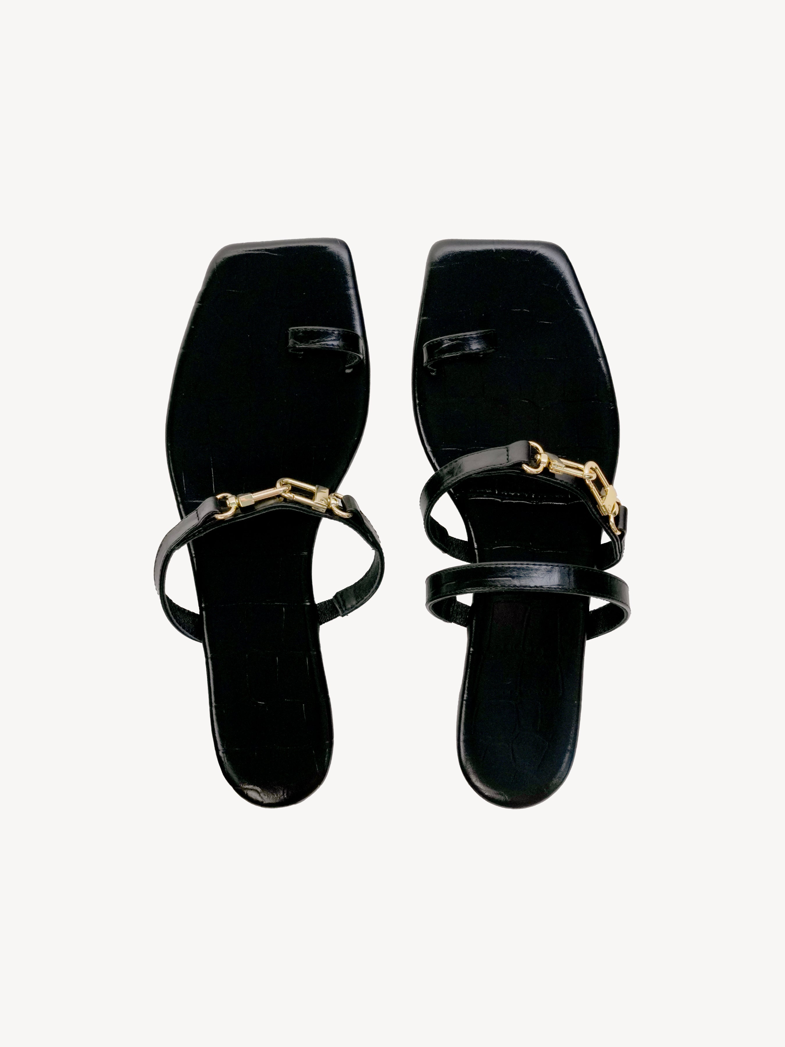 Chain Detail Strappy Sandals