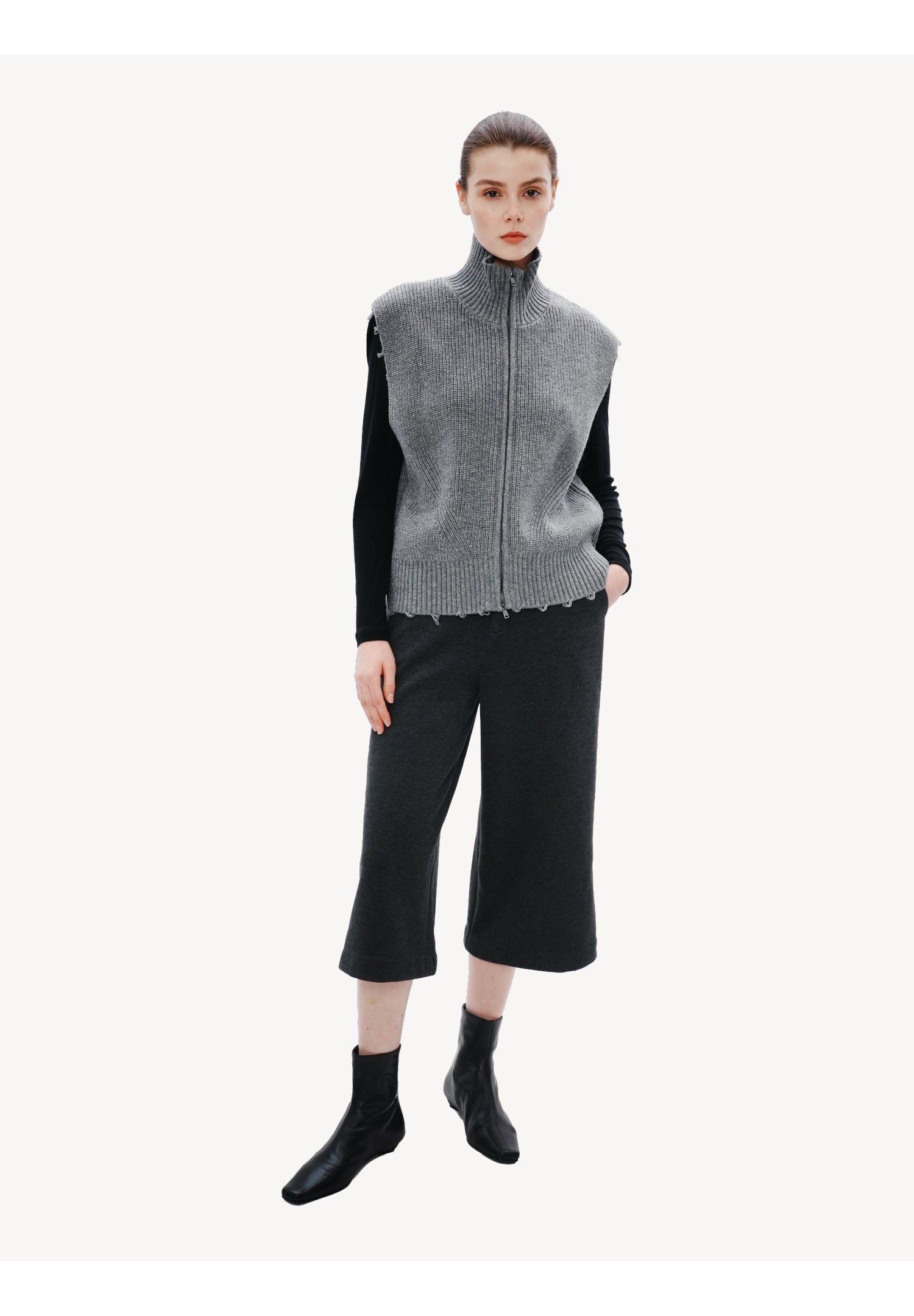 Tailored Cropped Trousers