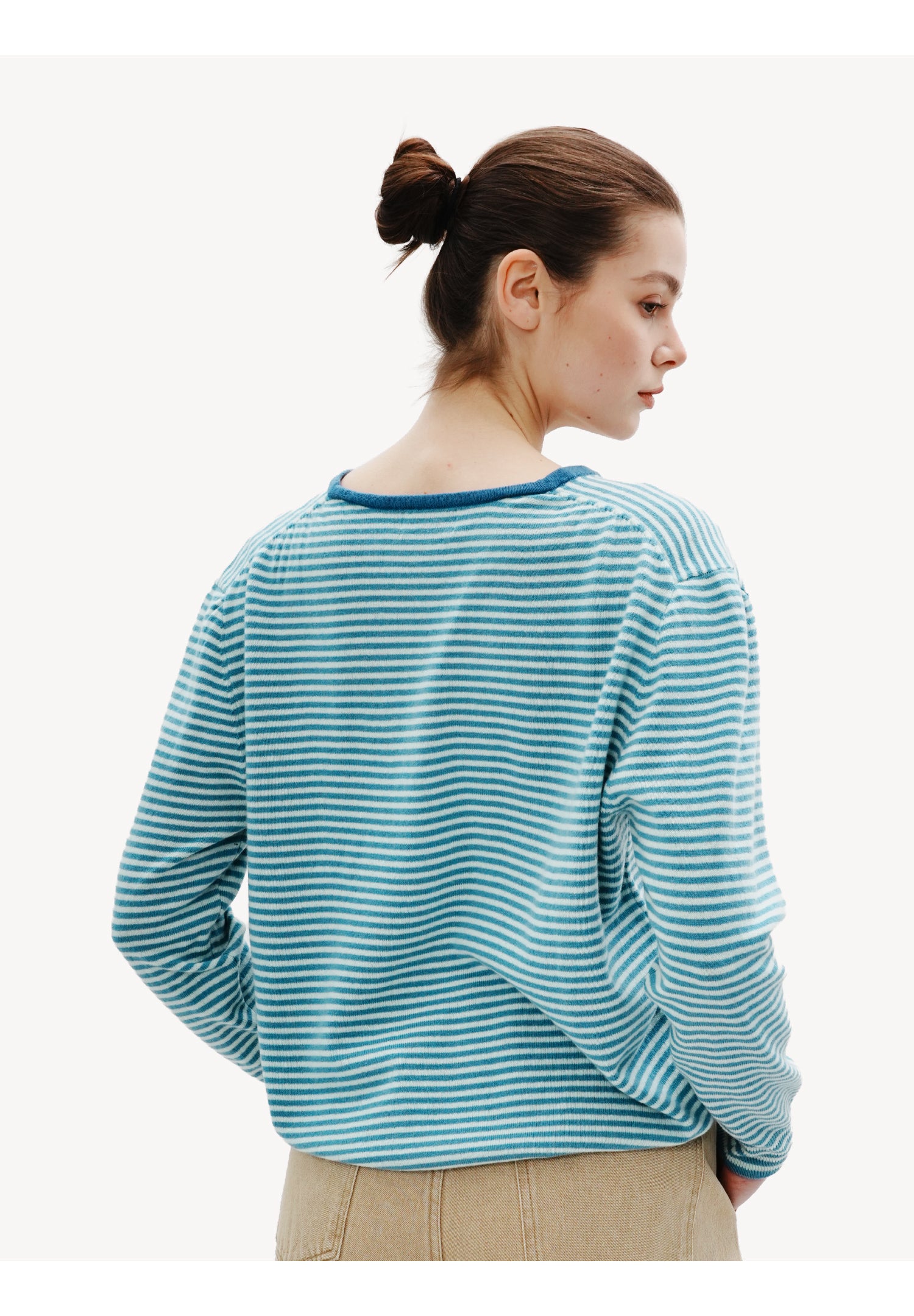 Minimalist Striped Wool Sweater
