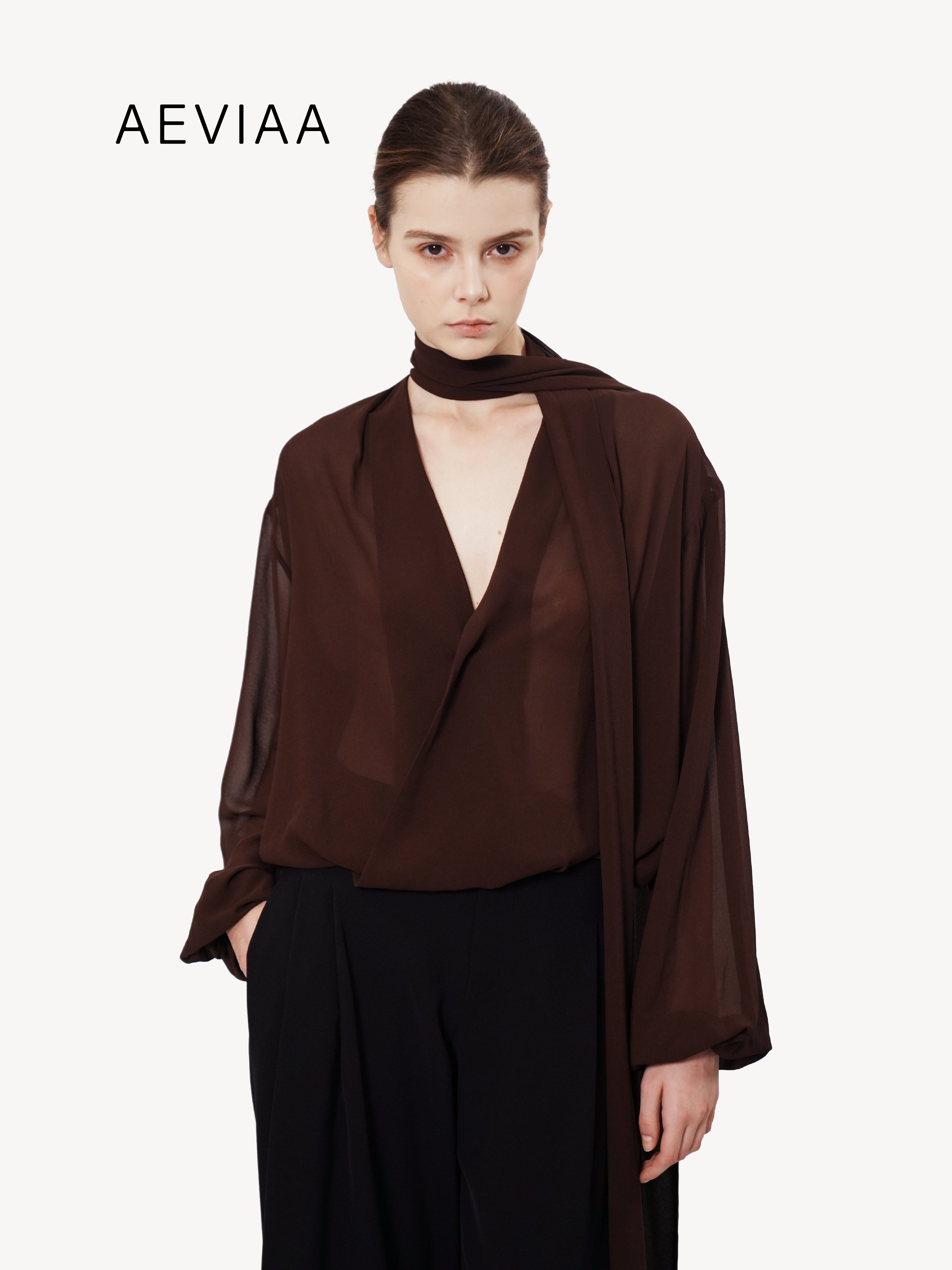 Dramatic Wrap Blouse