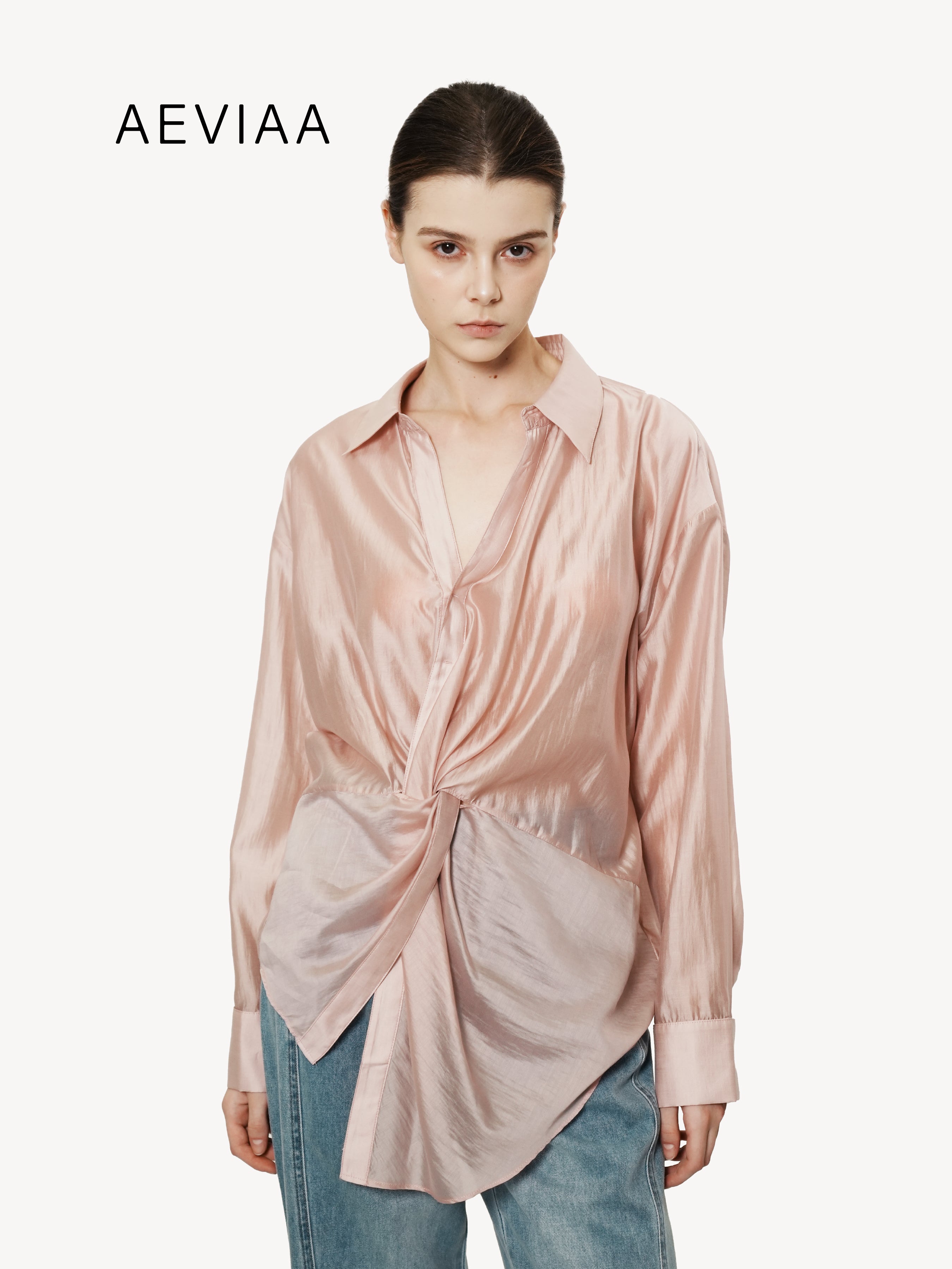Asymmetric Knotted Shirt