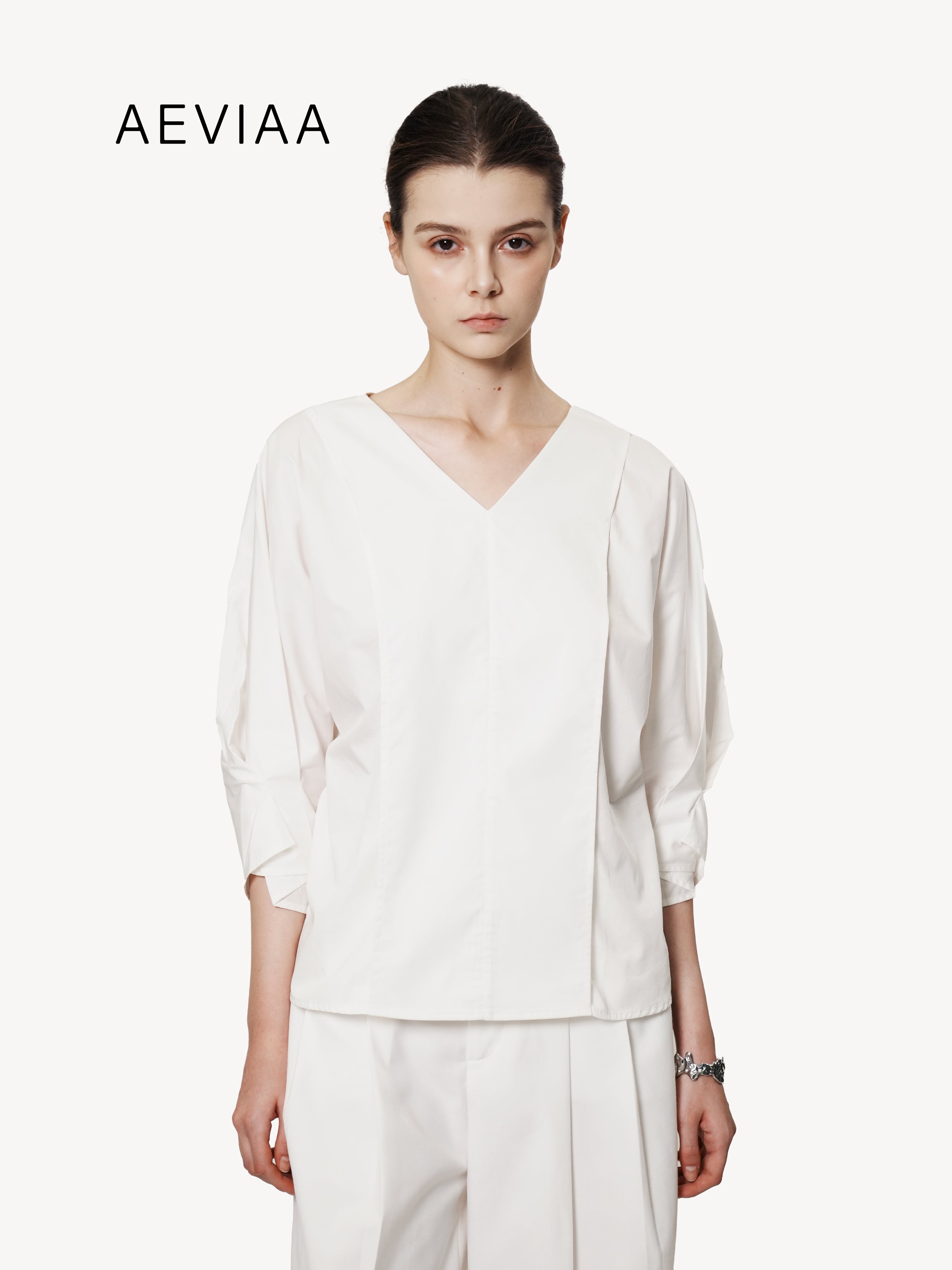 Gathered Sleeve Top