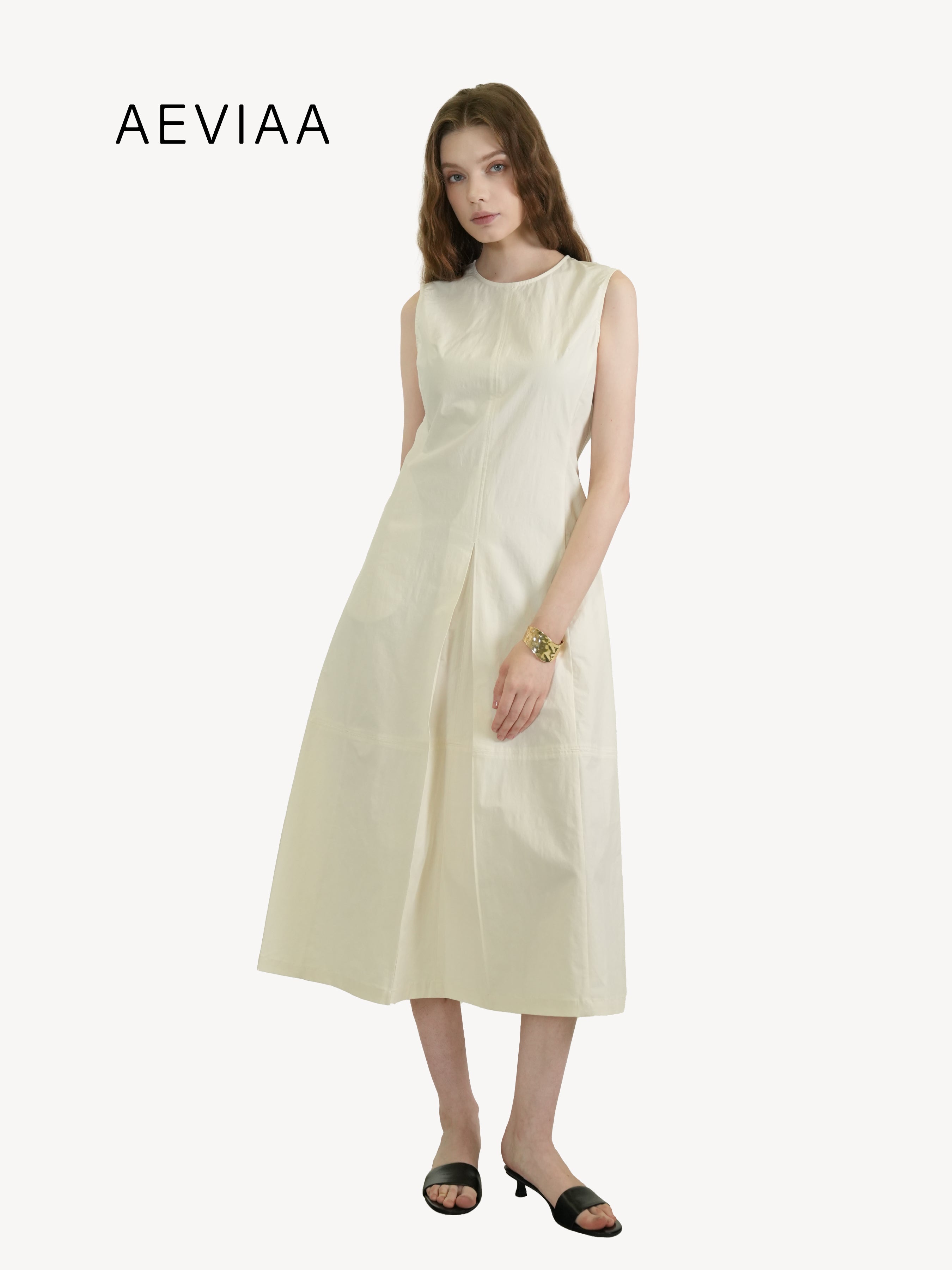 Classic Cotton Midi Dress