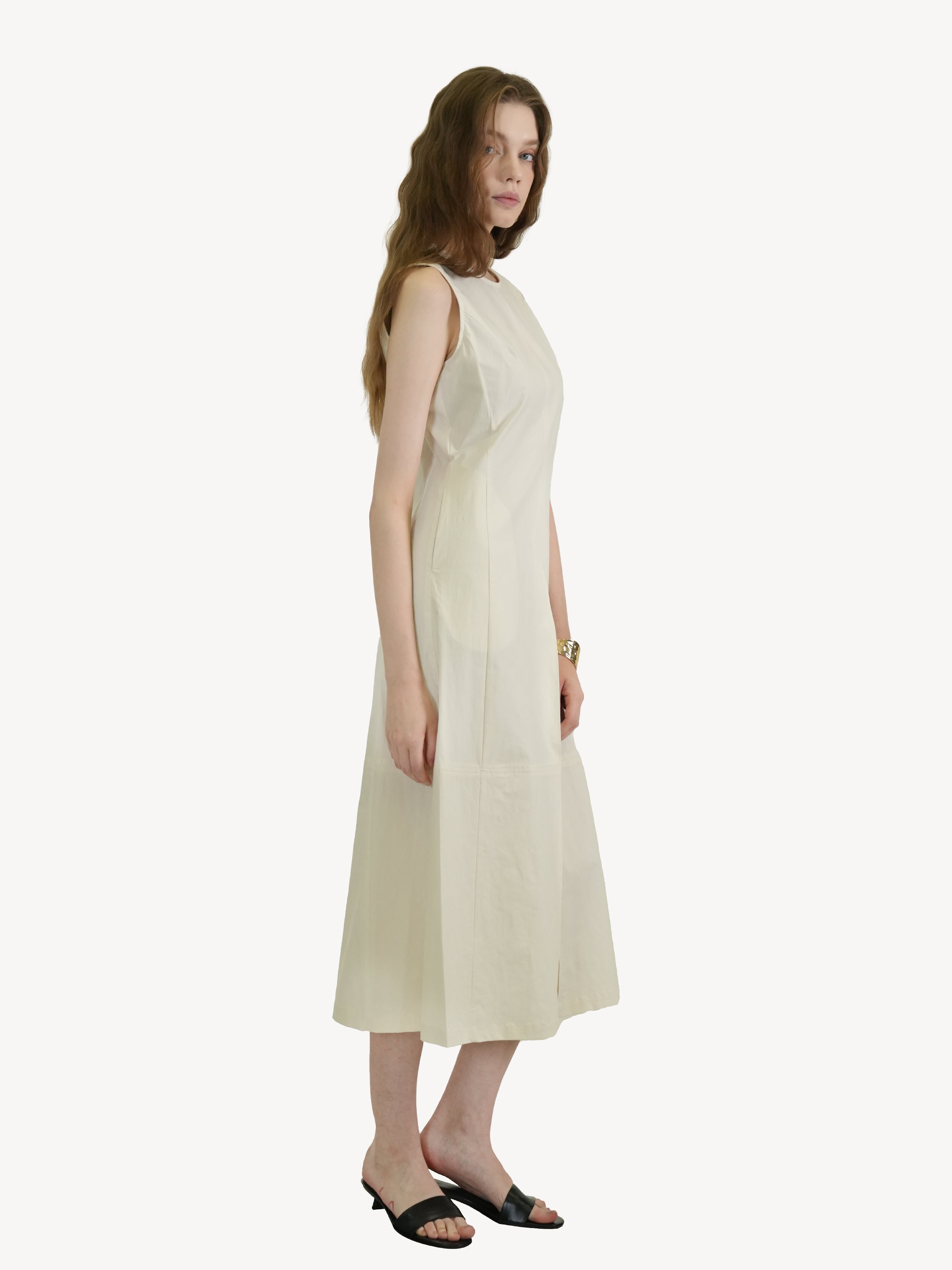 Classic Cotton Midi Dress