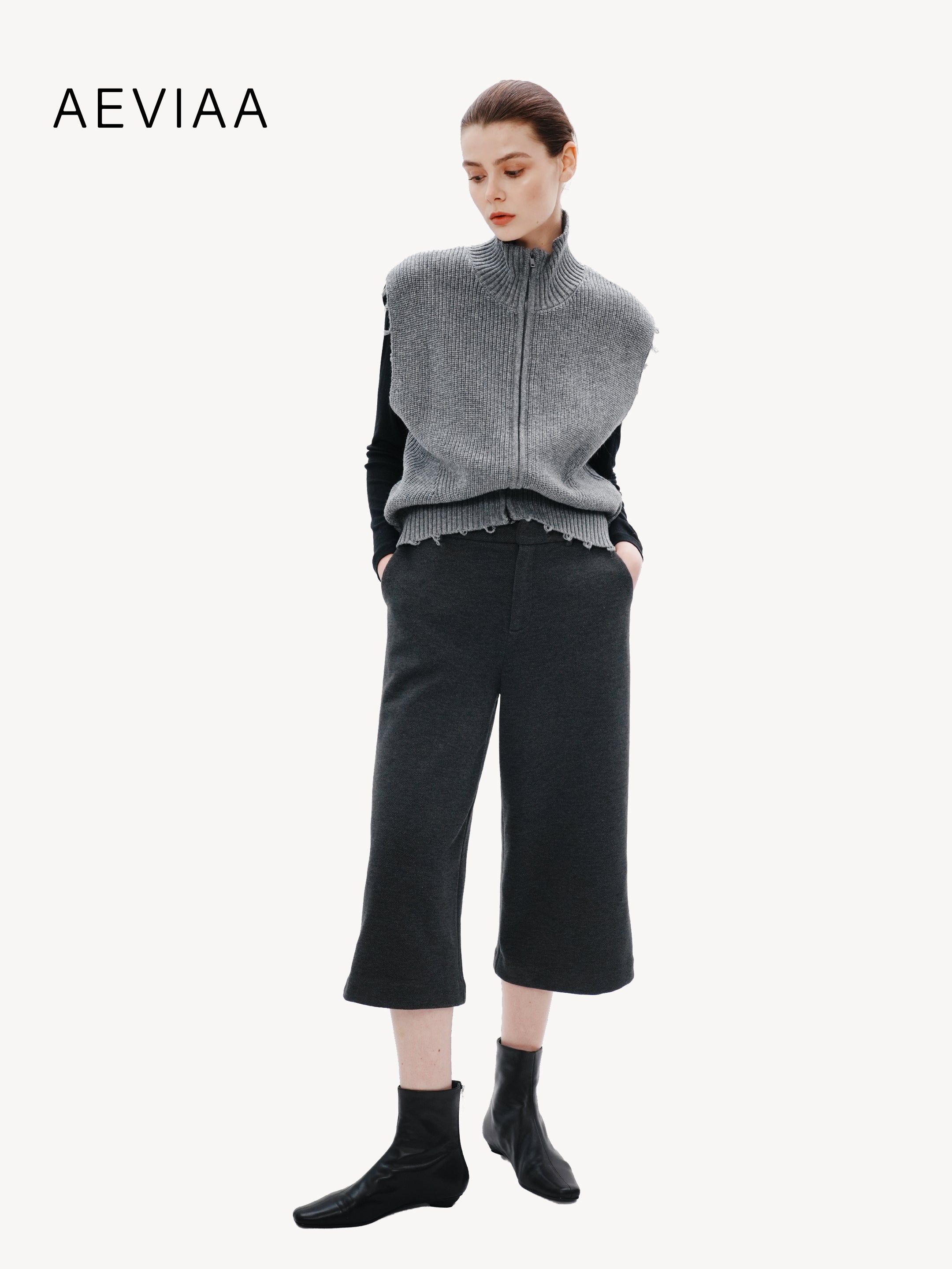 Tailored Cropped Trousers