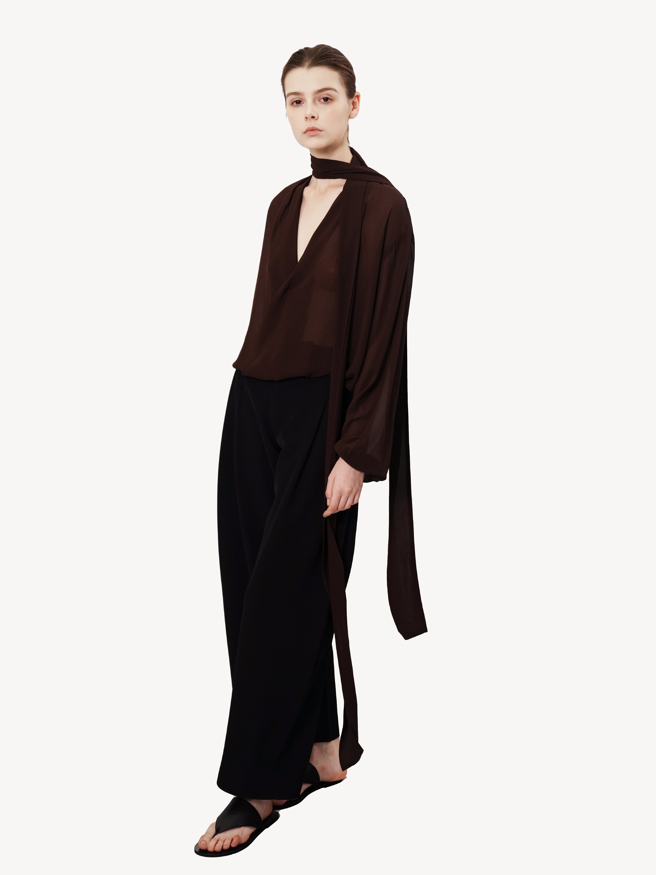 Dramatic Wrap Blouse