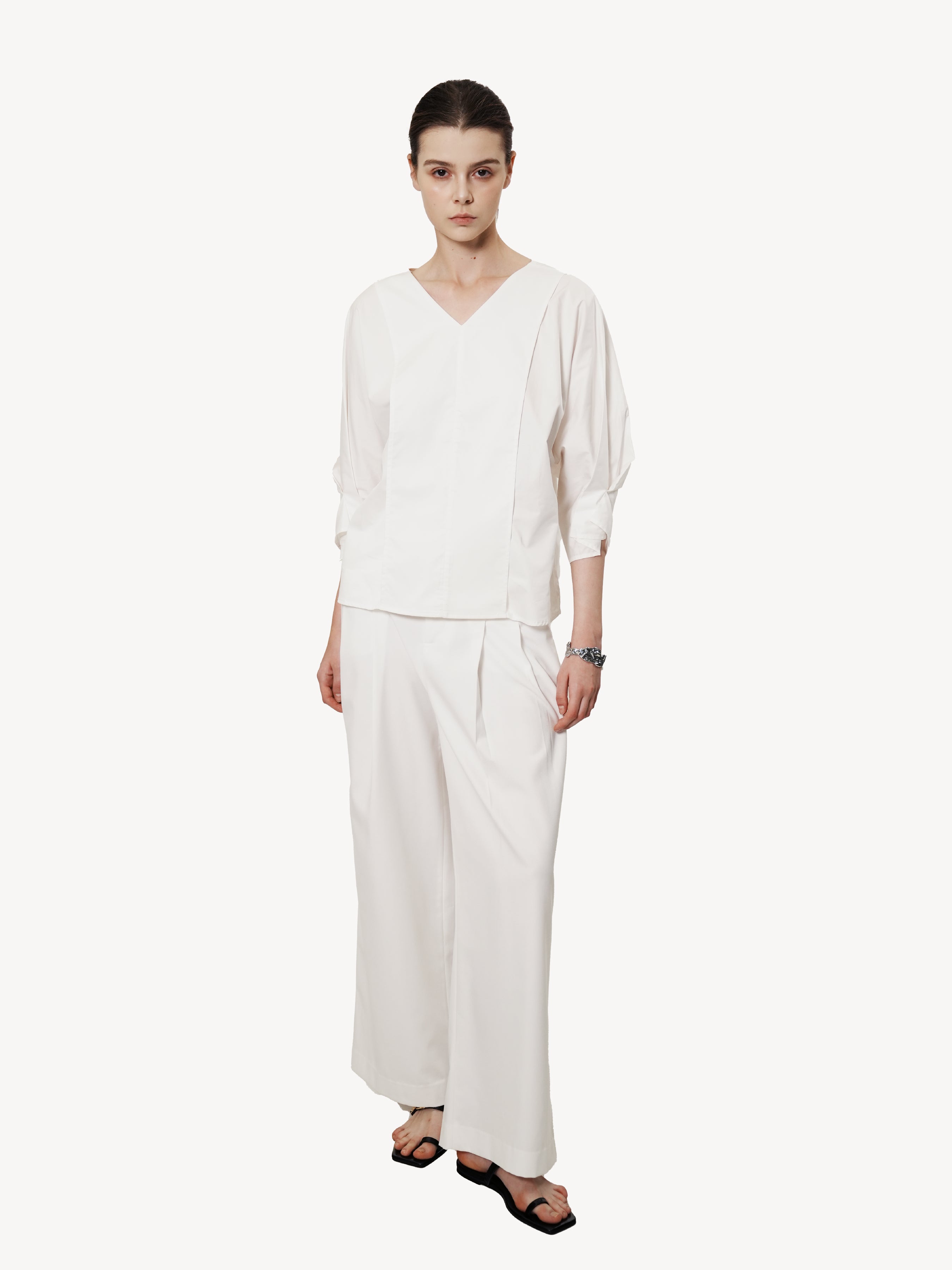 Gathered Sleeve Top