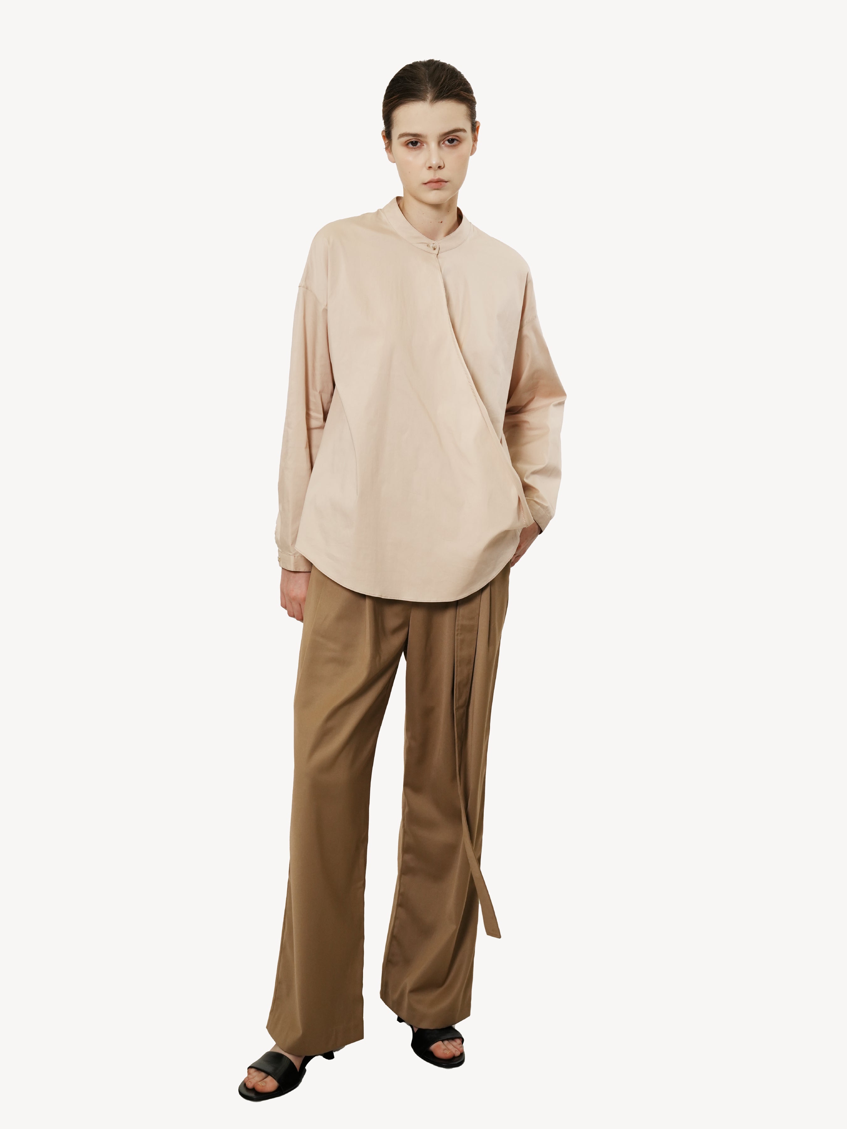 Pleated Wide Trousers