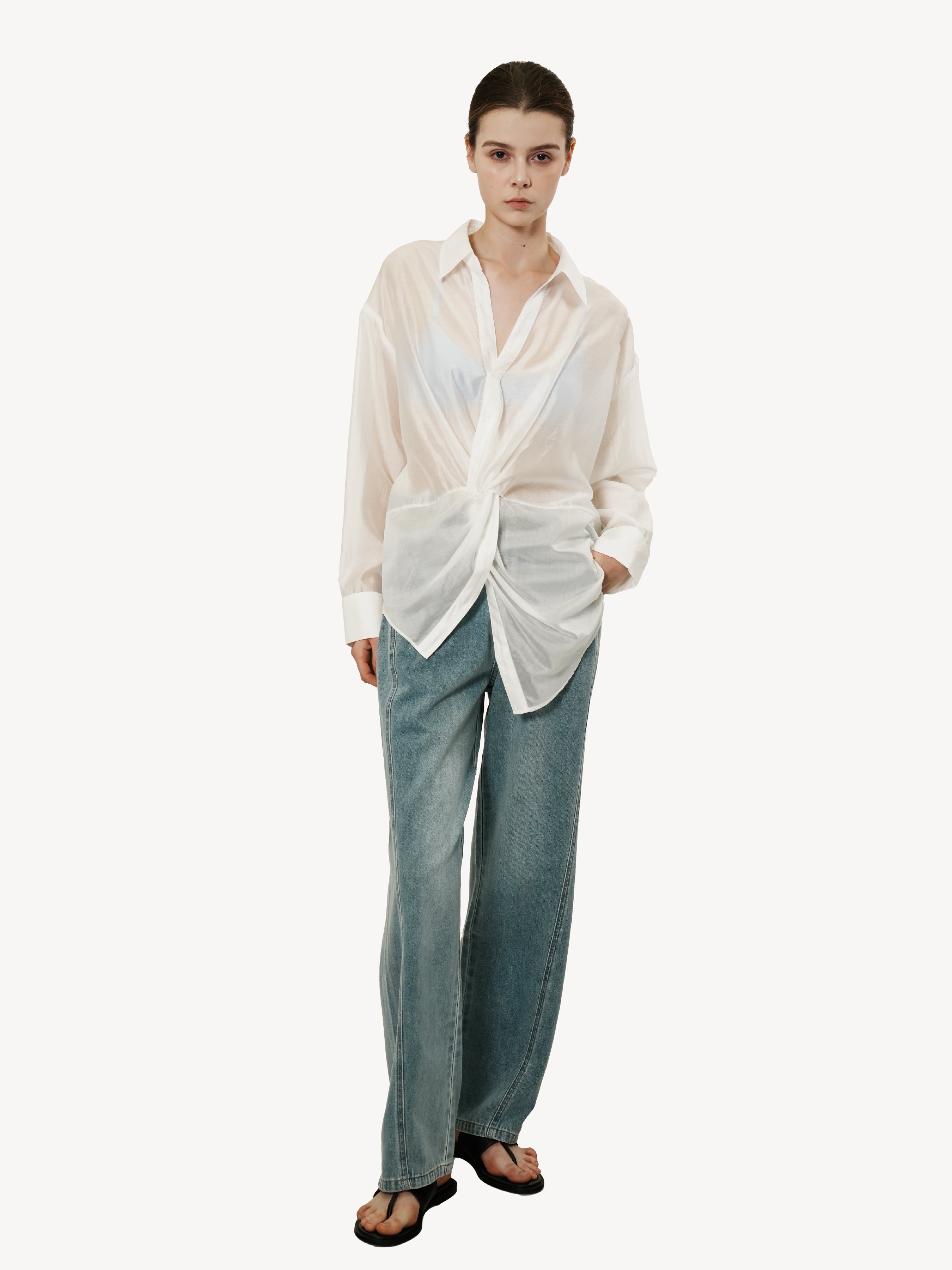 Relaxed Denim Trousers