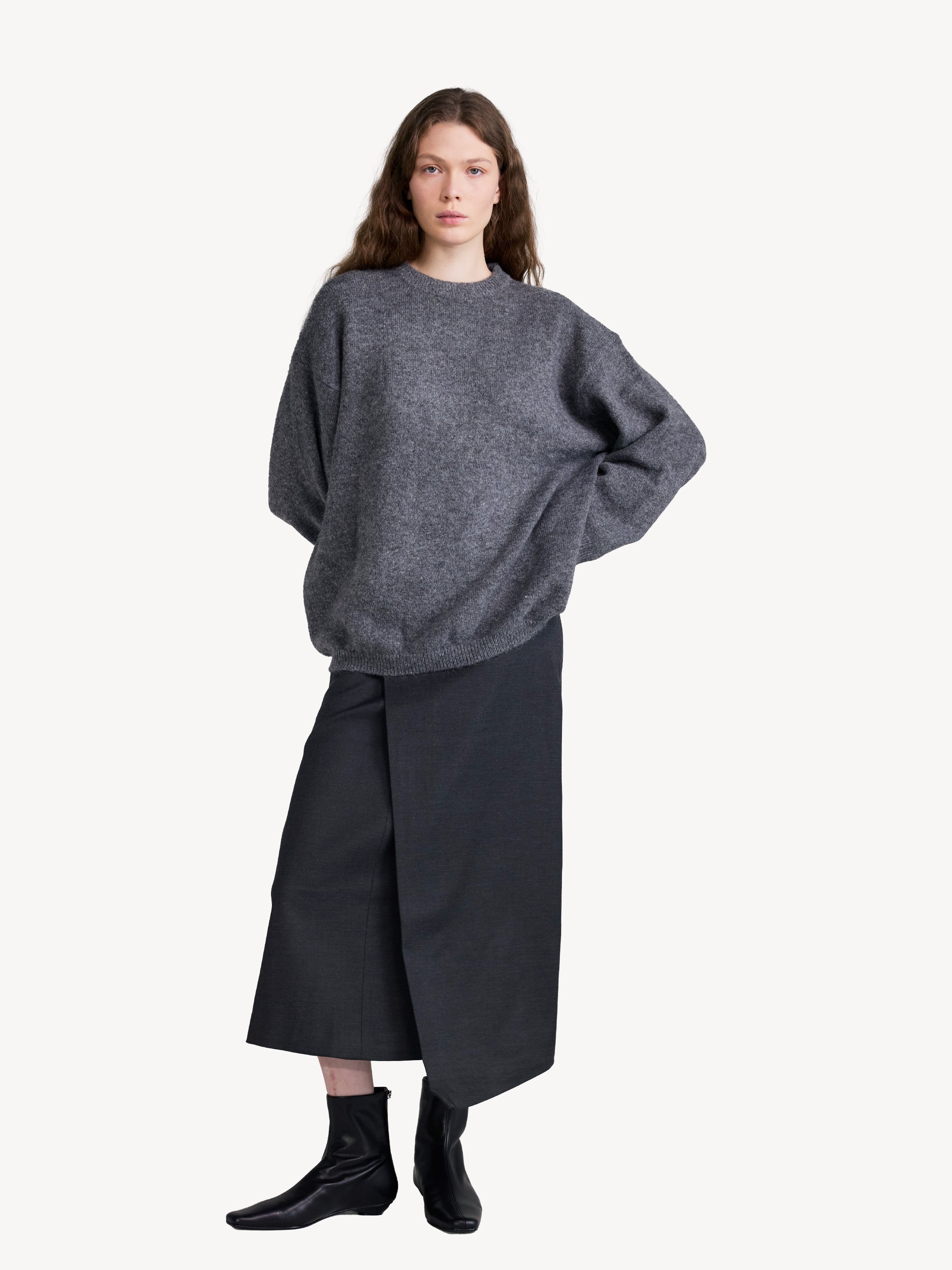 Asymmetric Wrap Skirt