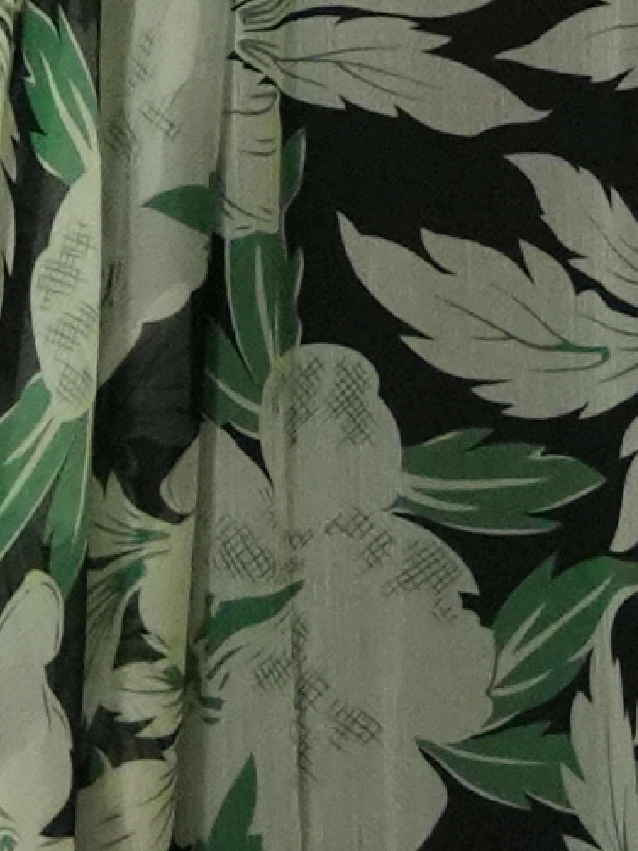 Botanical Print Tiered Maxi Skirt