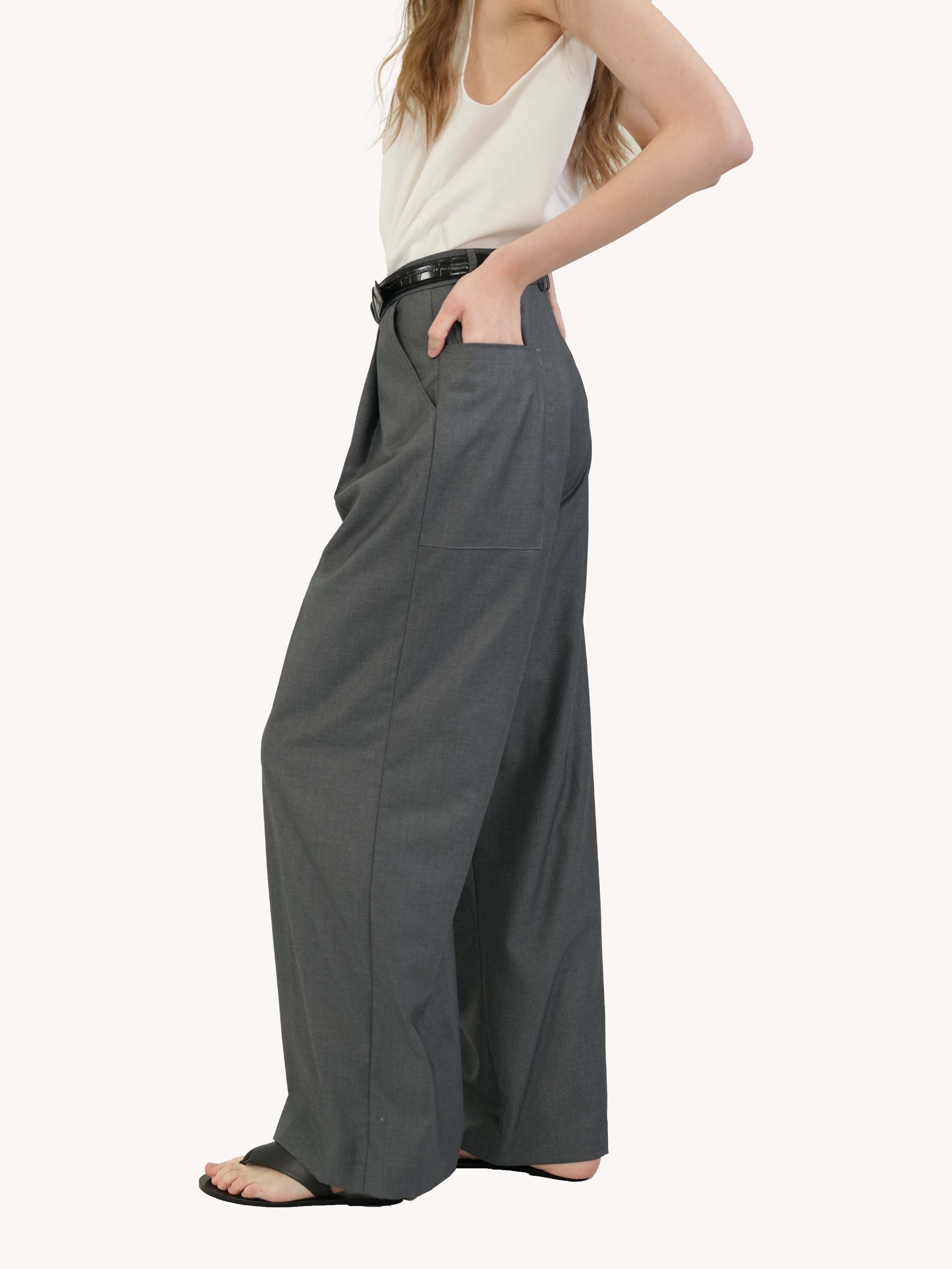 The Wool Wide-Leg Trousers