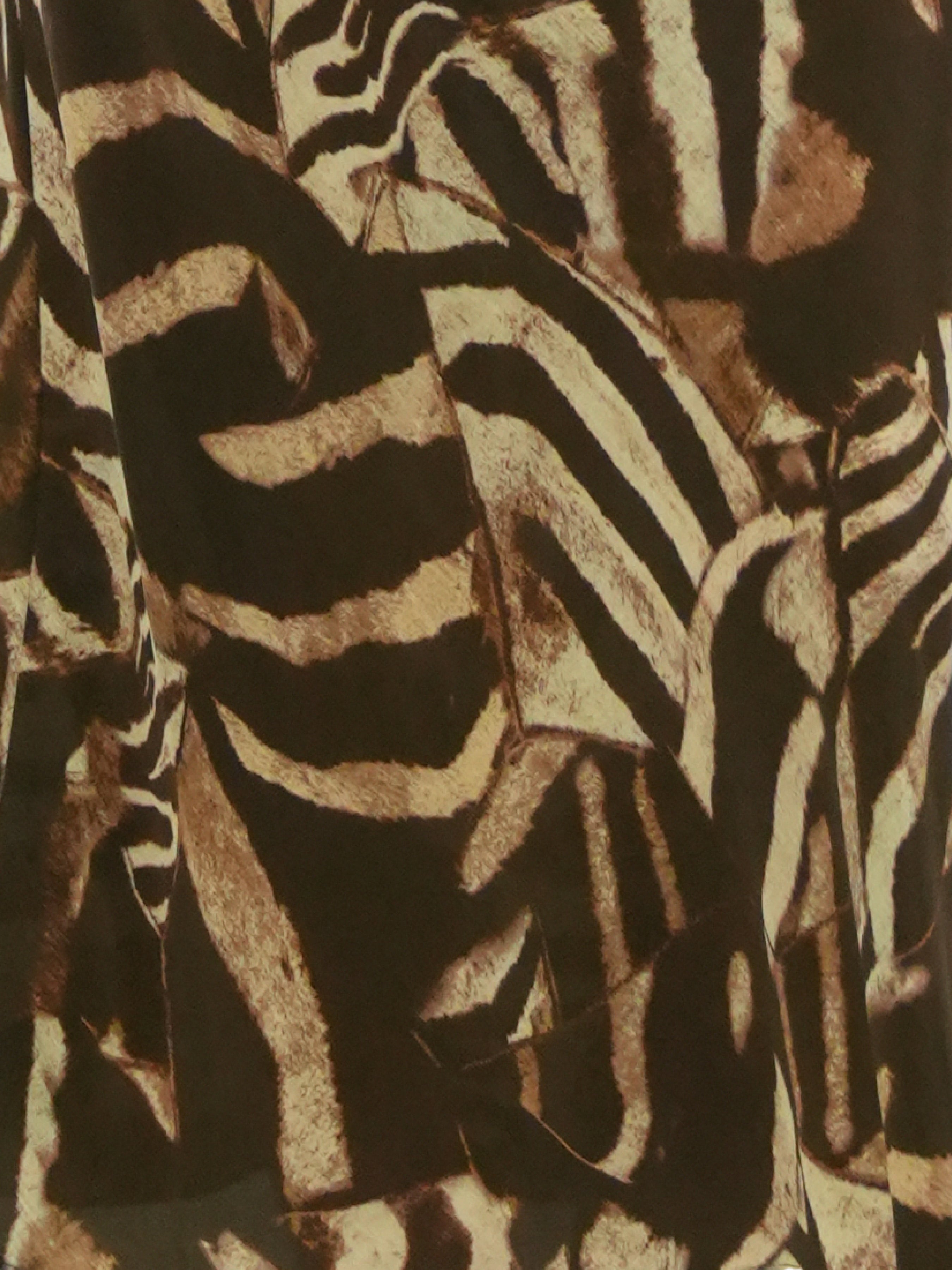 Botanical Print Crepe Midi Skirt