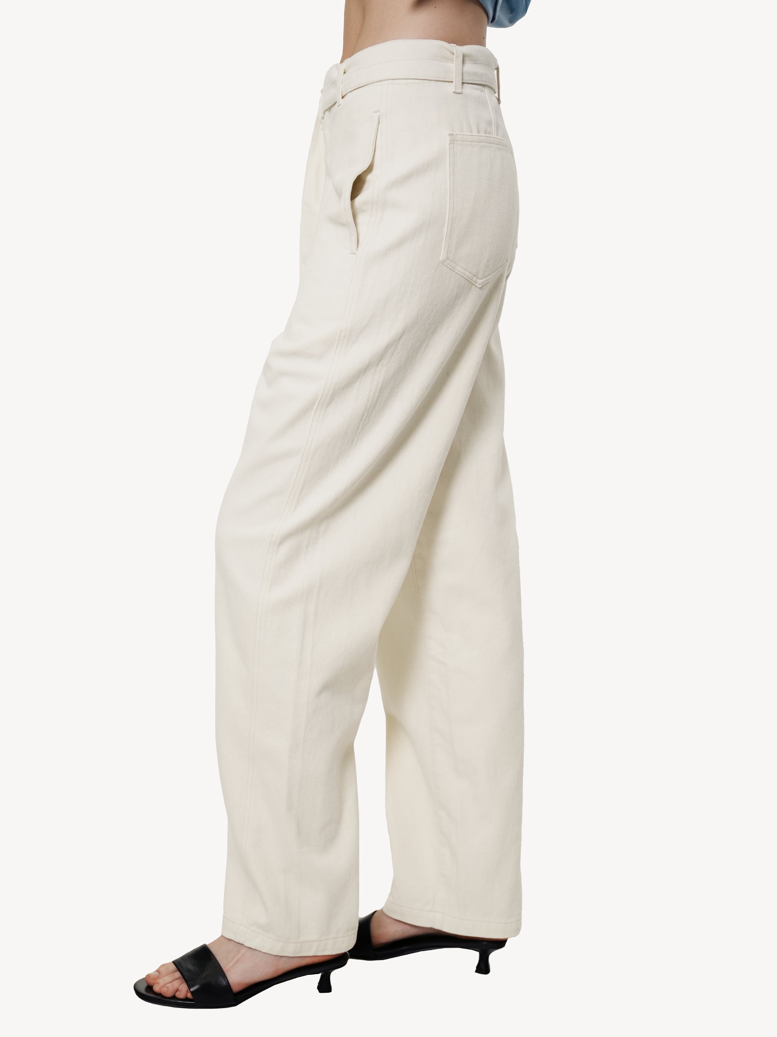 Belted Wide Trousers
