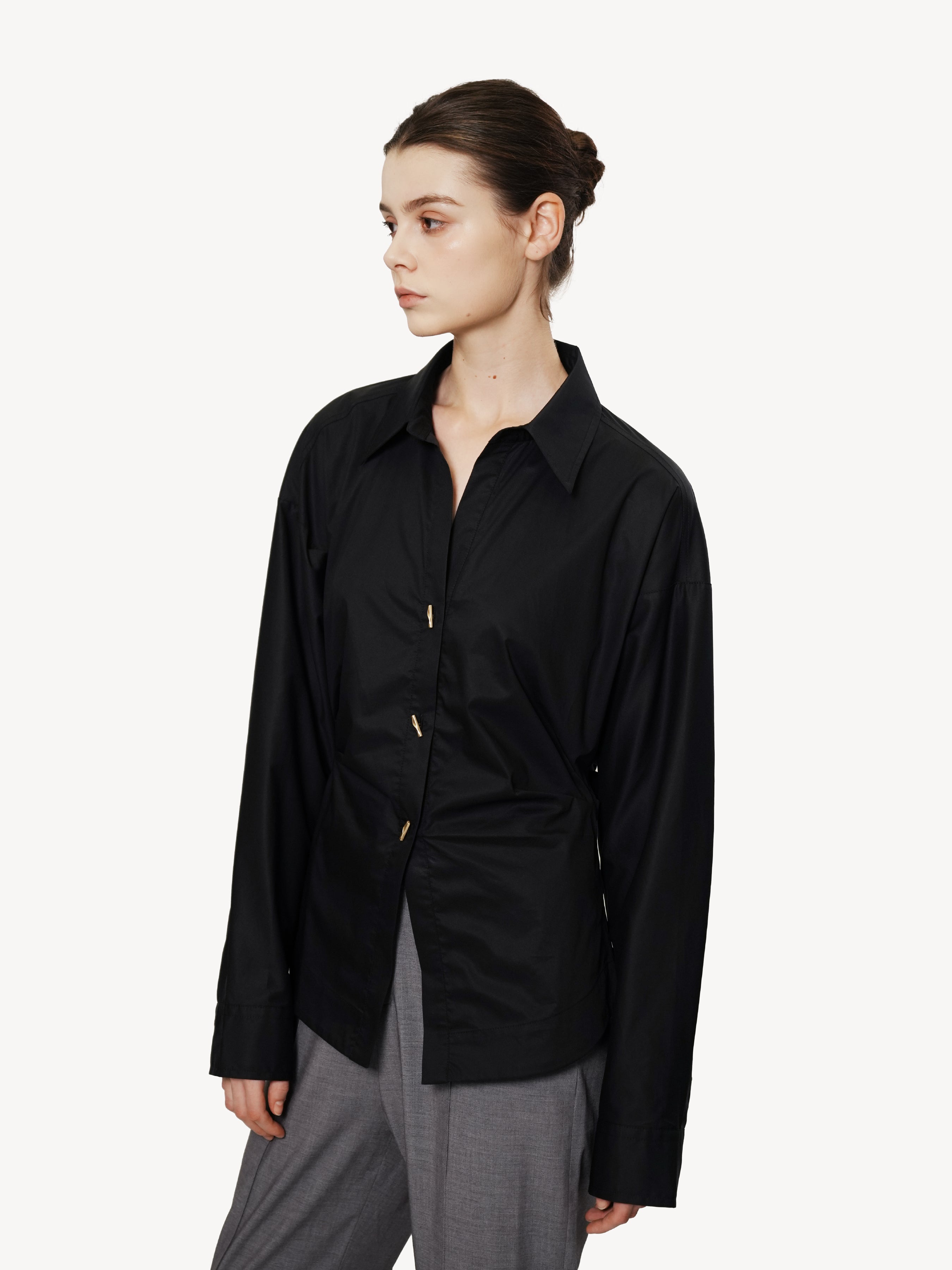 Asymmetric Button Shirt