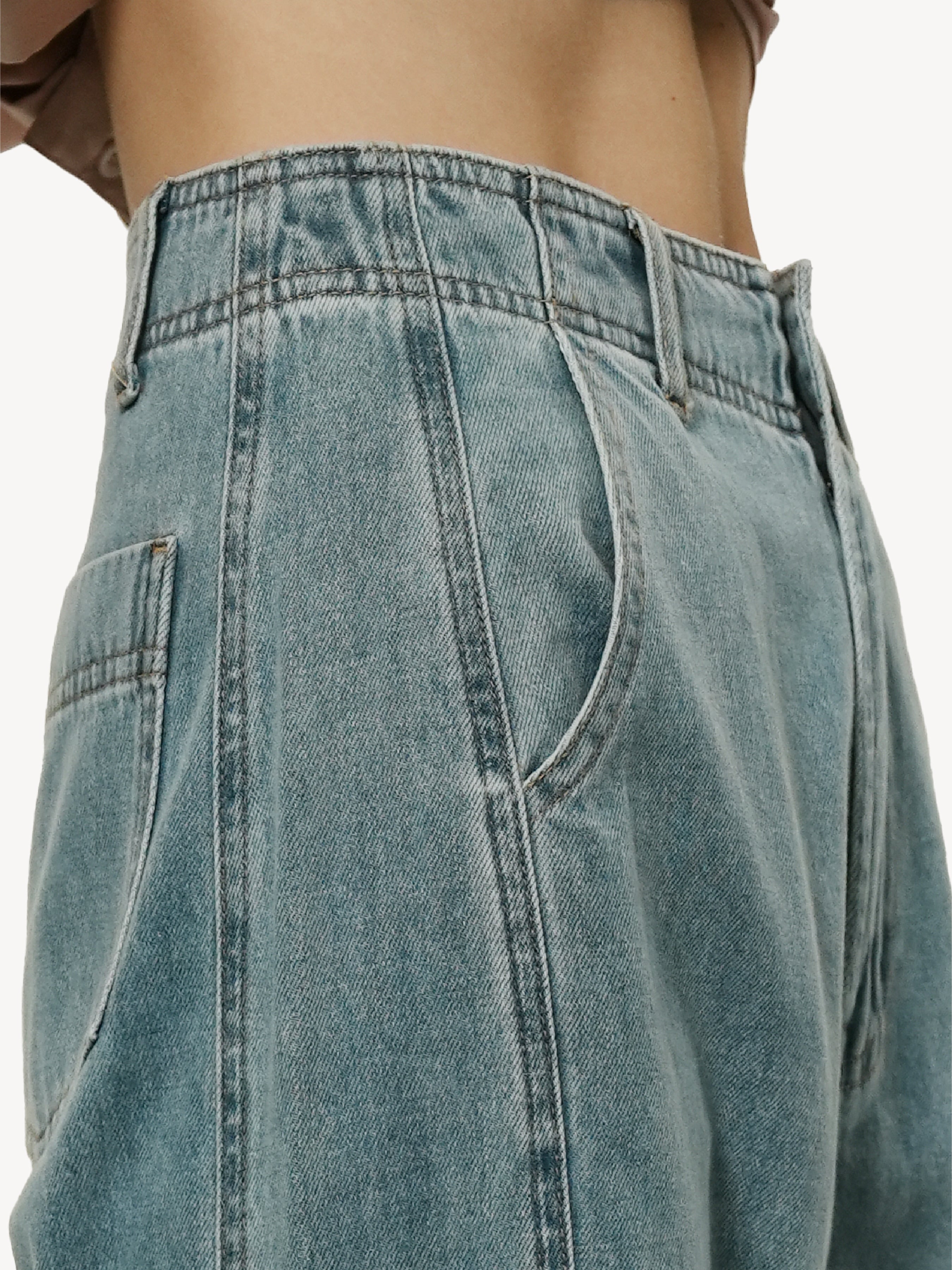 Relaxed Denim Trousers