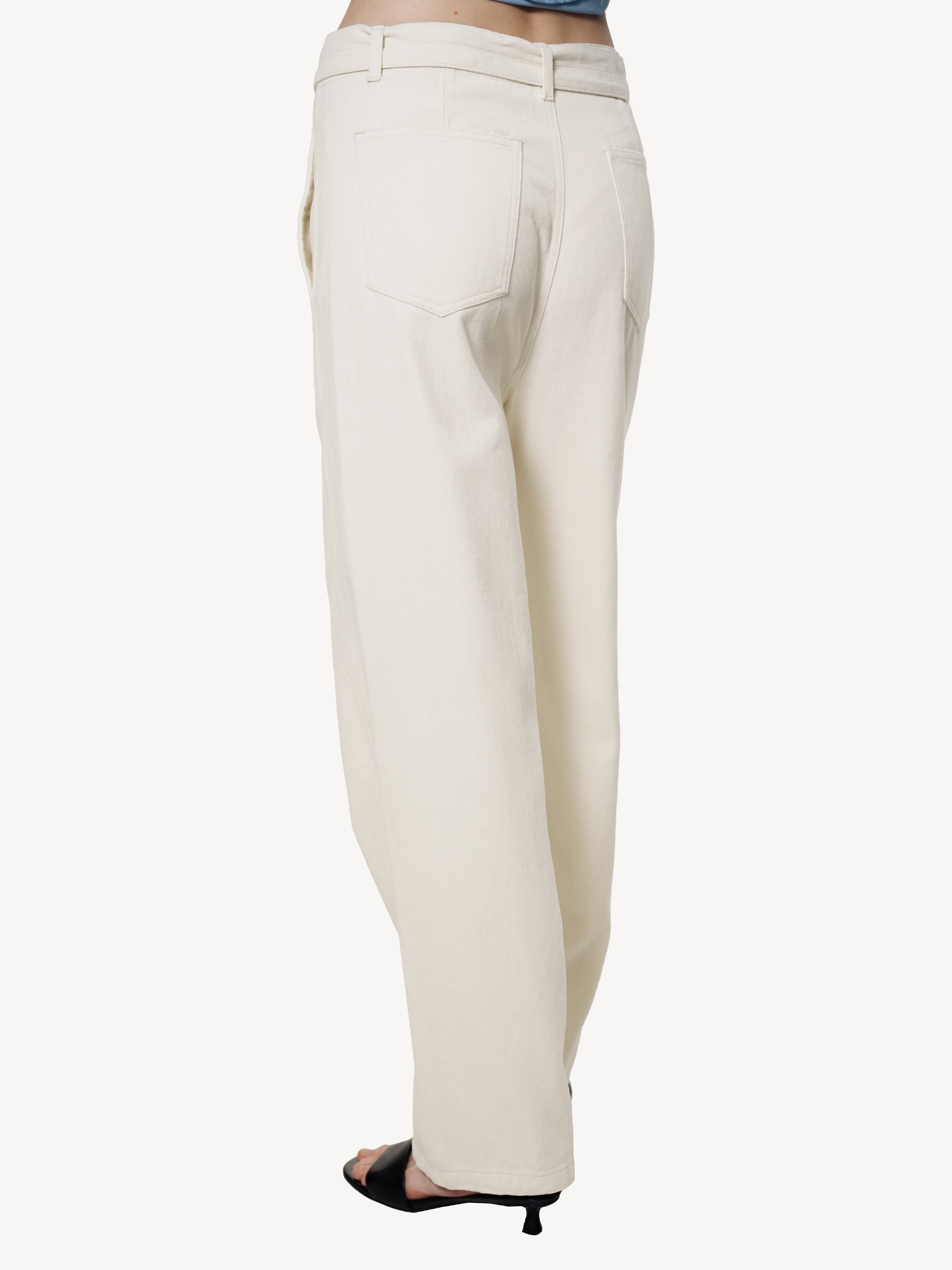 Belted Wide Trousers