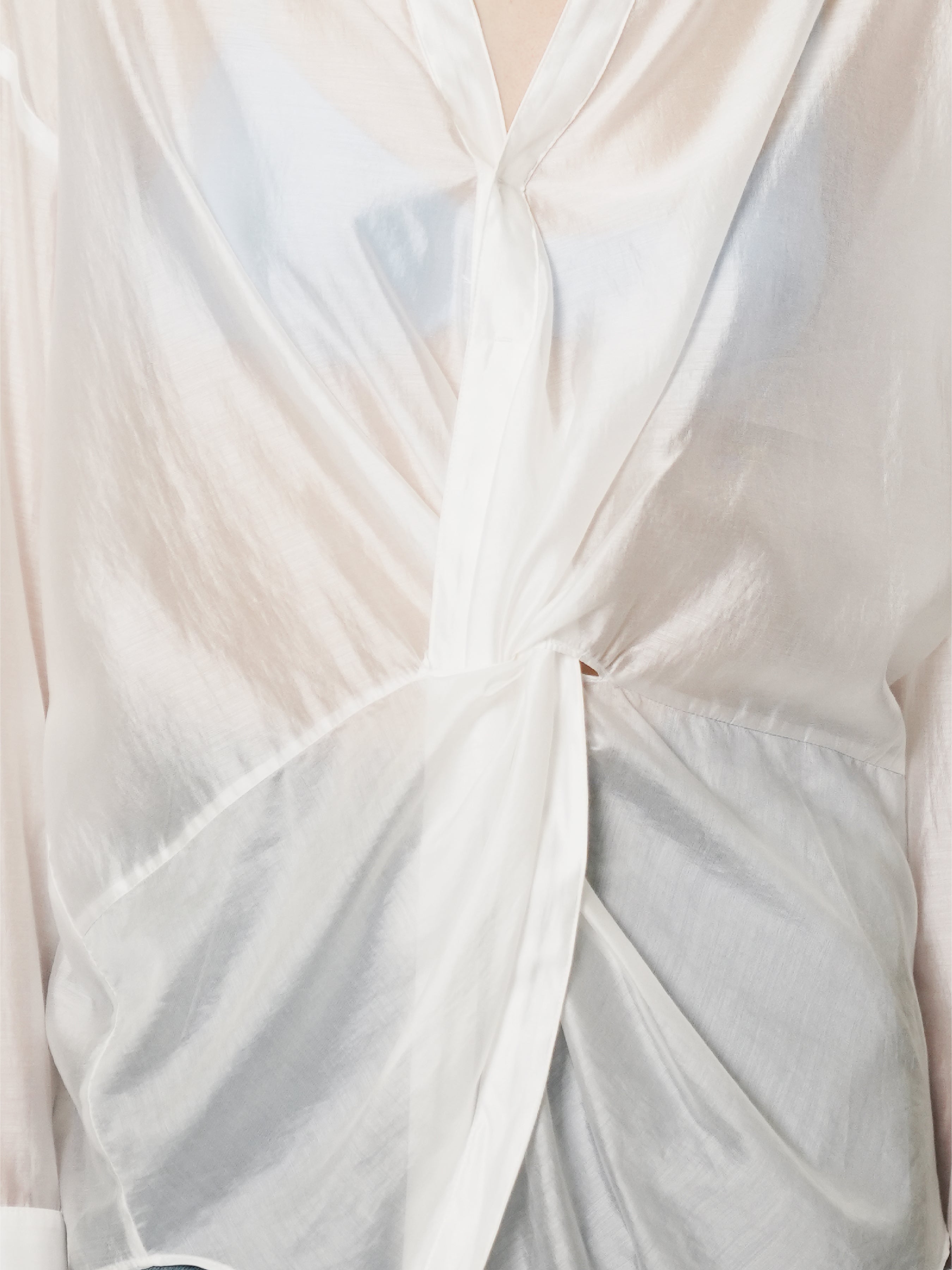 Asymmetric Knotted Shirt