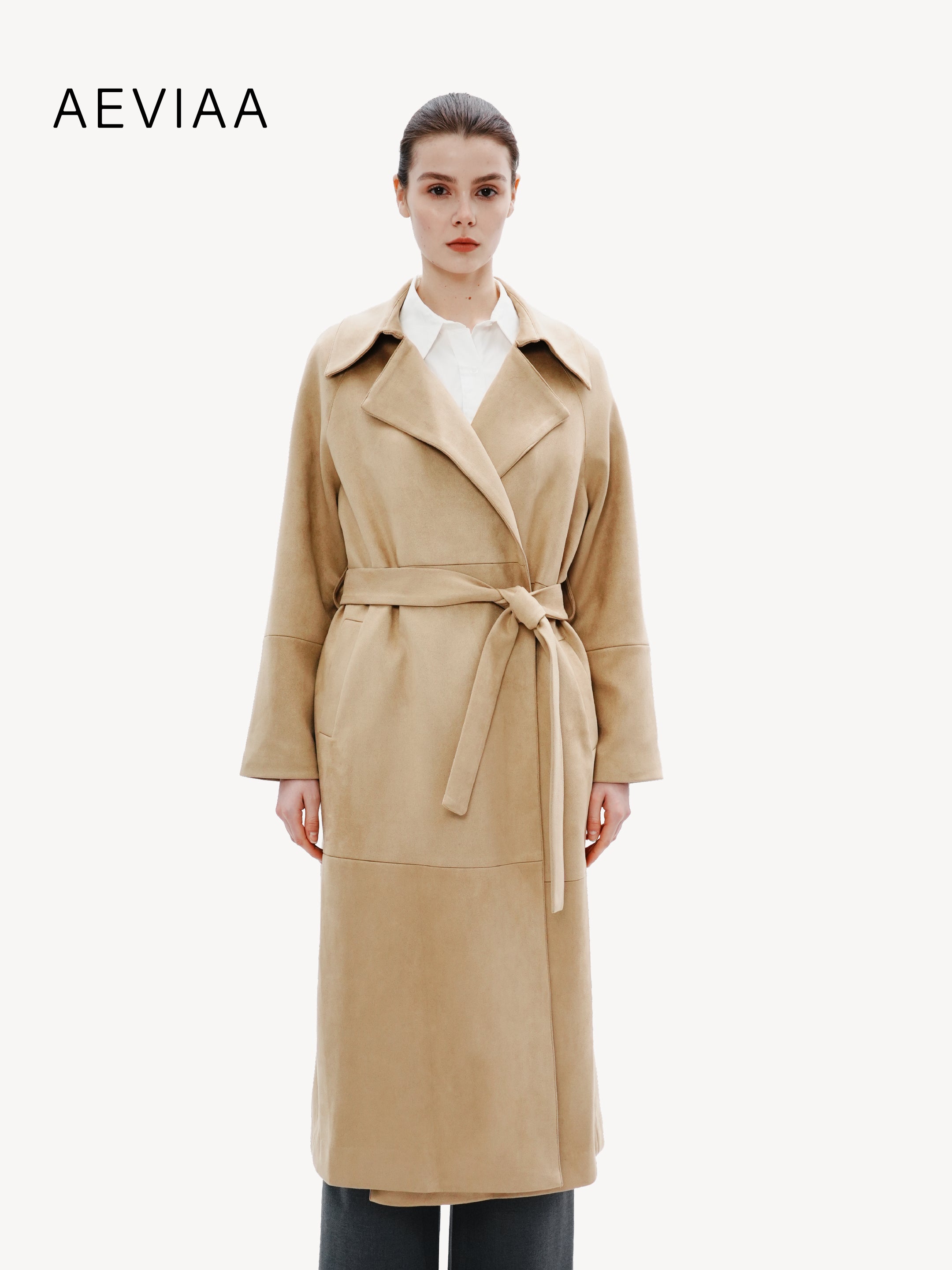 Sophisticated Leather Long Coat