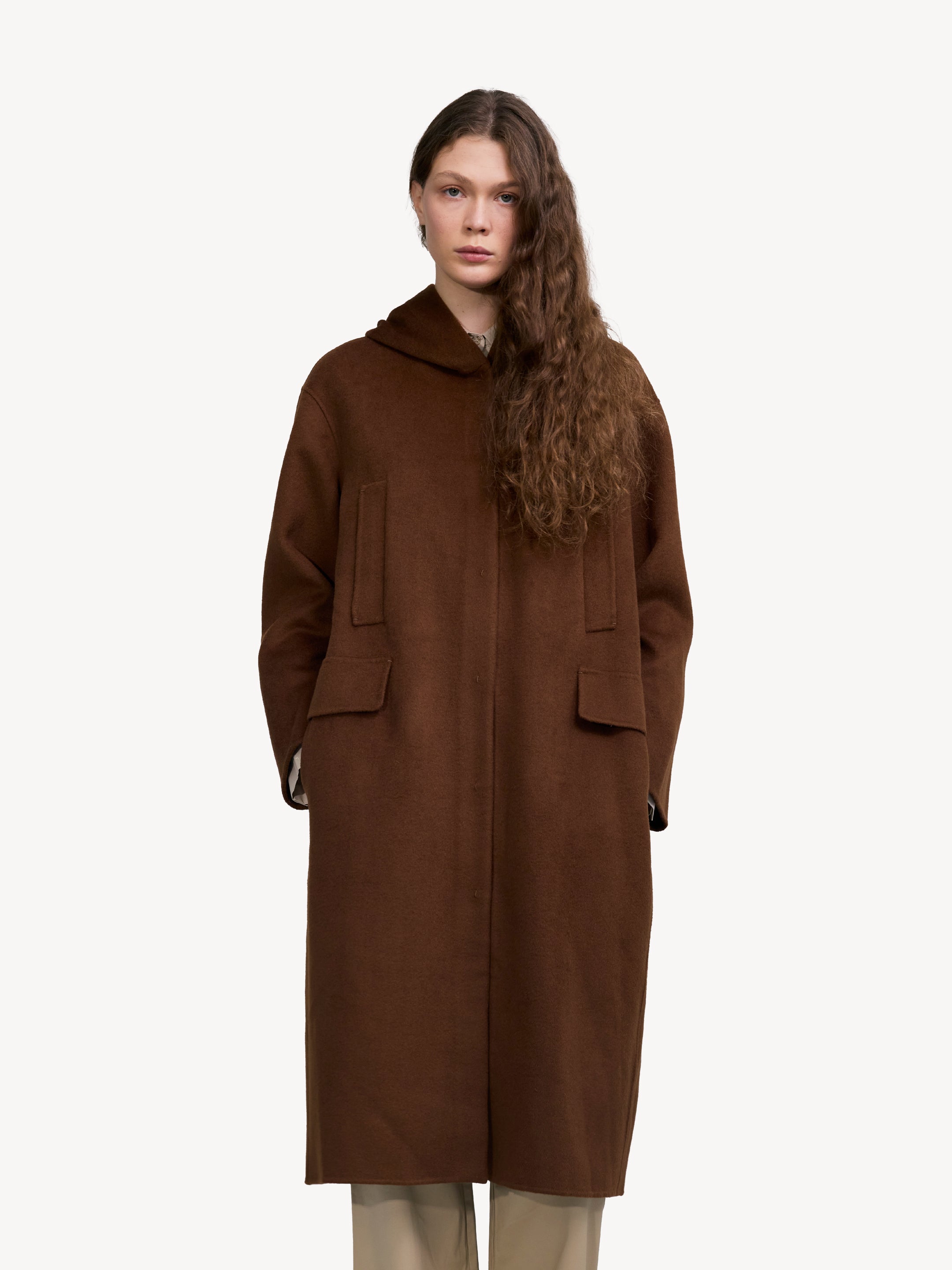 Hooded Wool Coat