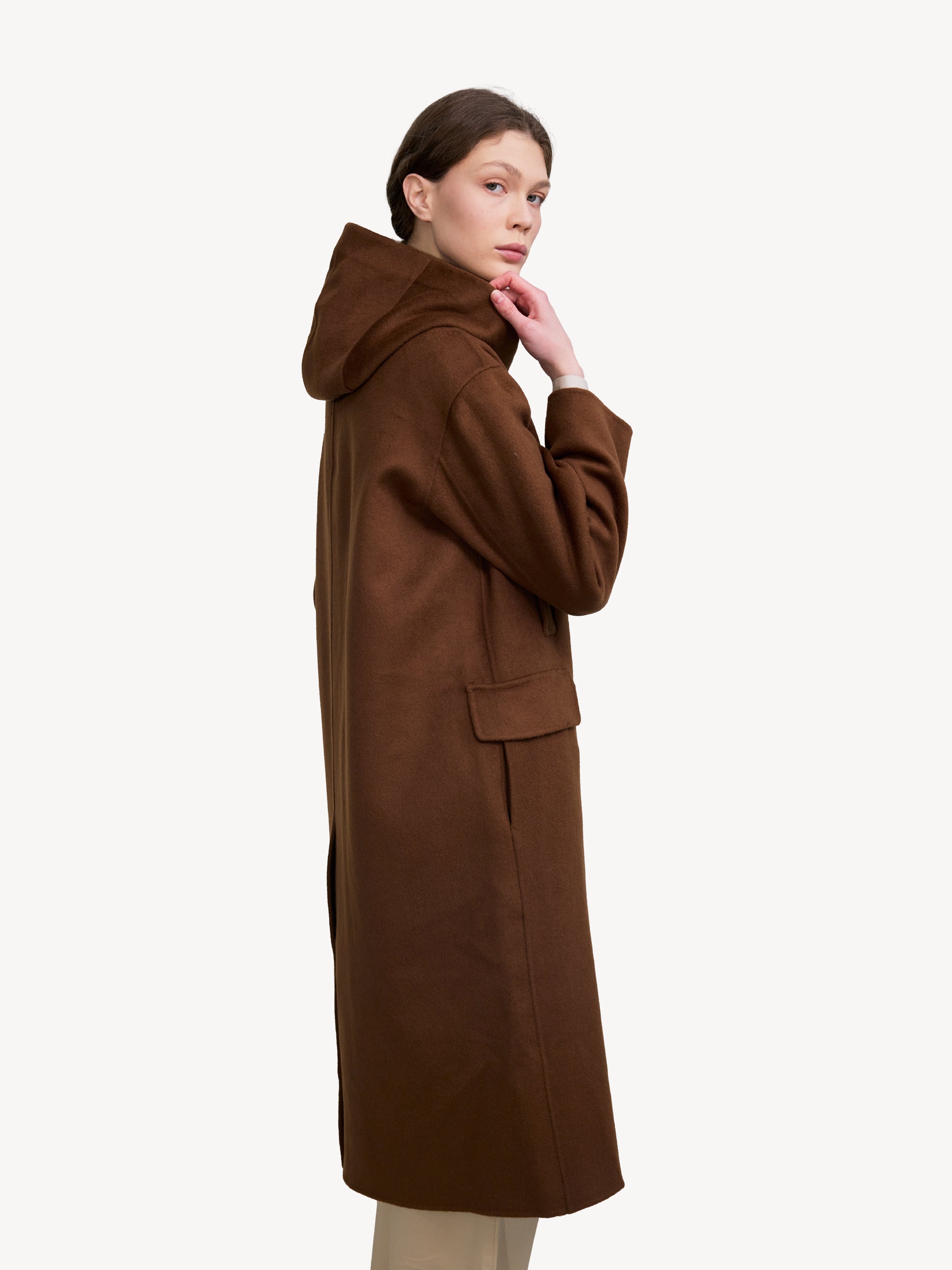 Hooded Wool Coat