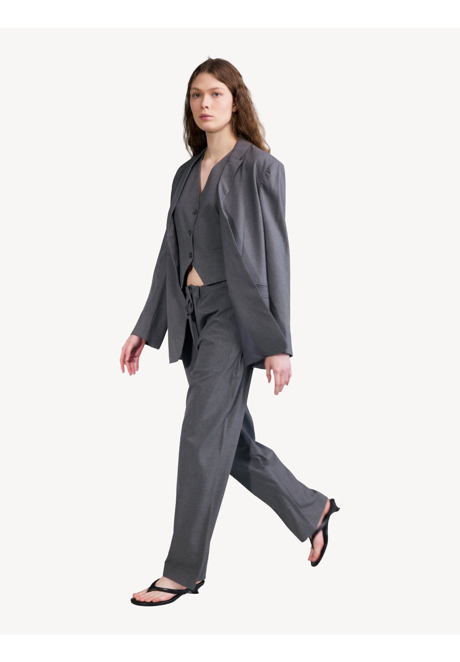 Drawstring Wide Trousers