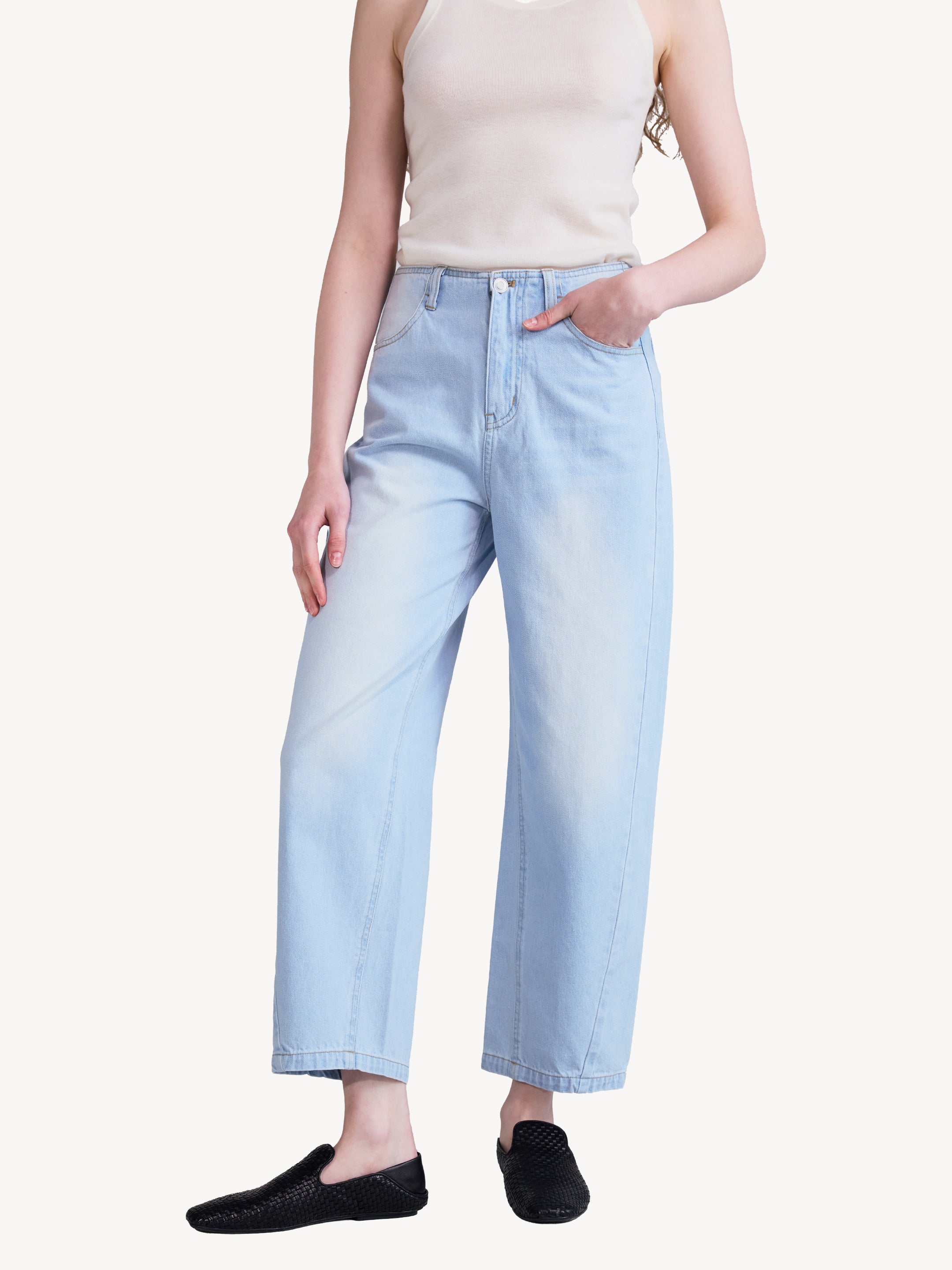 Wide Denim Culottes